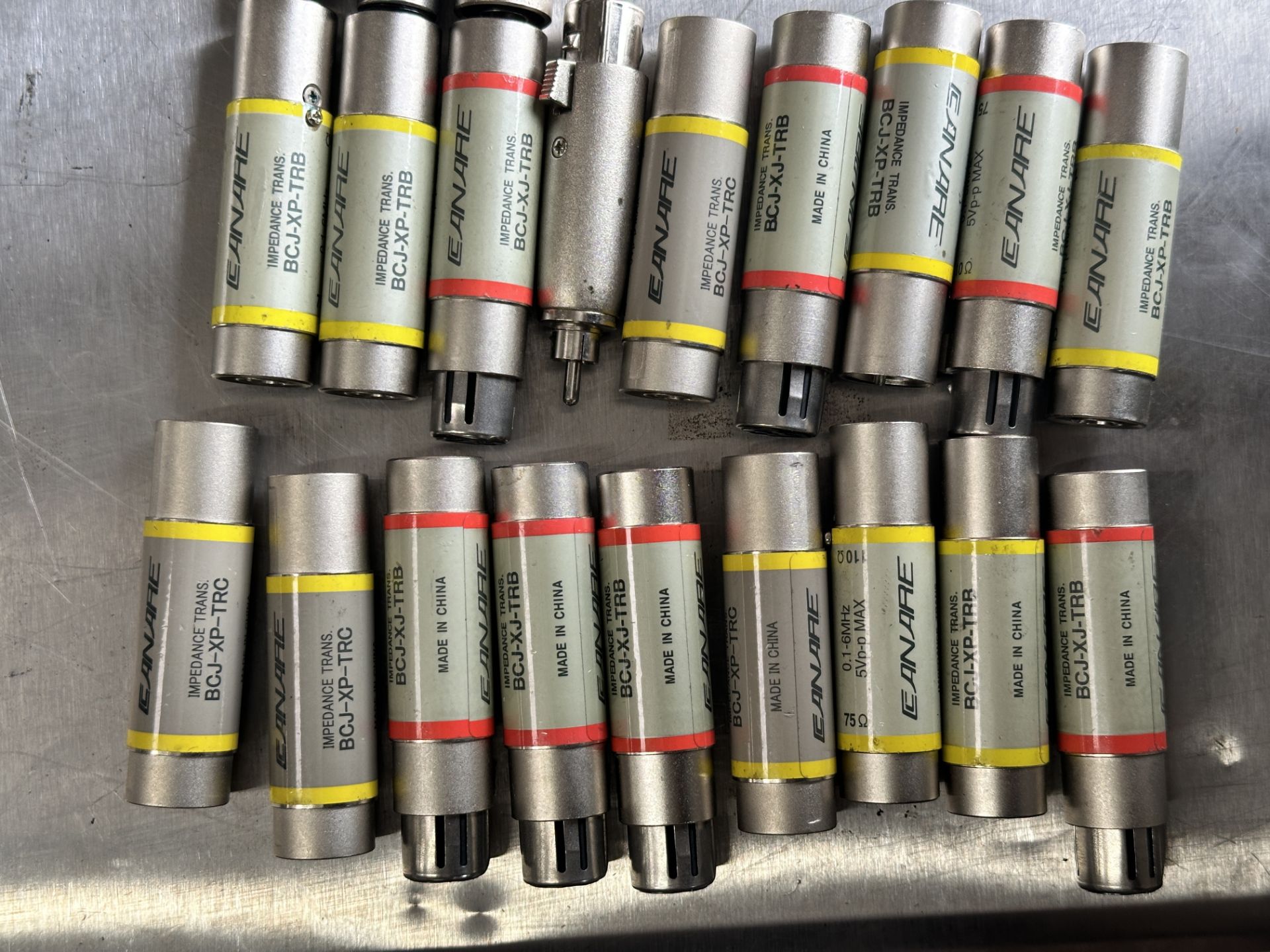 Lot of 20x Canare BCJ-XP-TRB AES-EBU Digital Audio Adapter BNC to XLR-3 Impedence Matches - Image 2 of 3