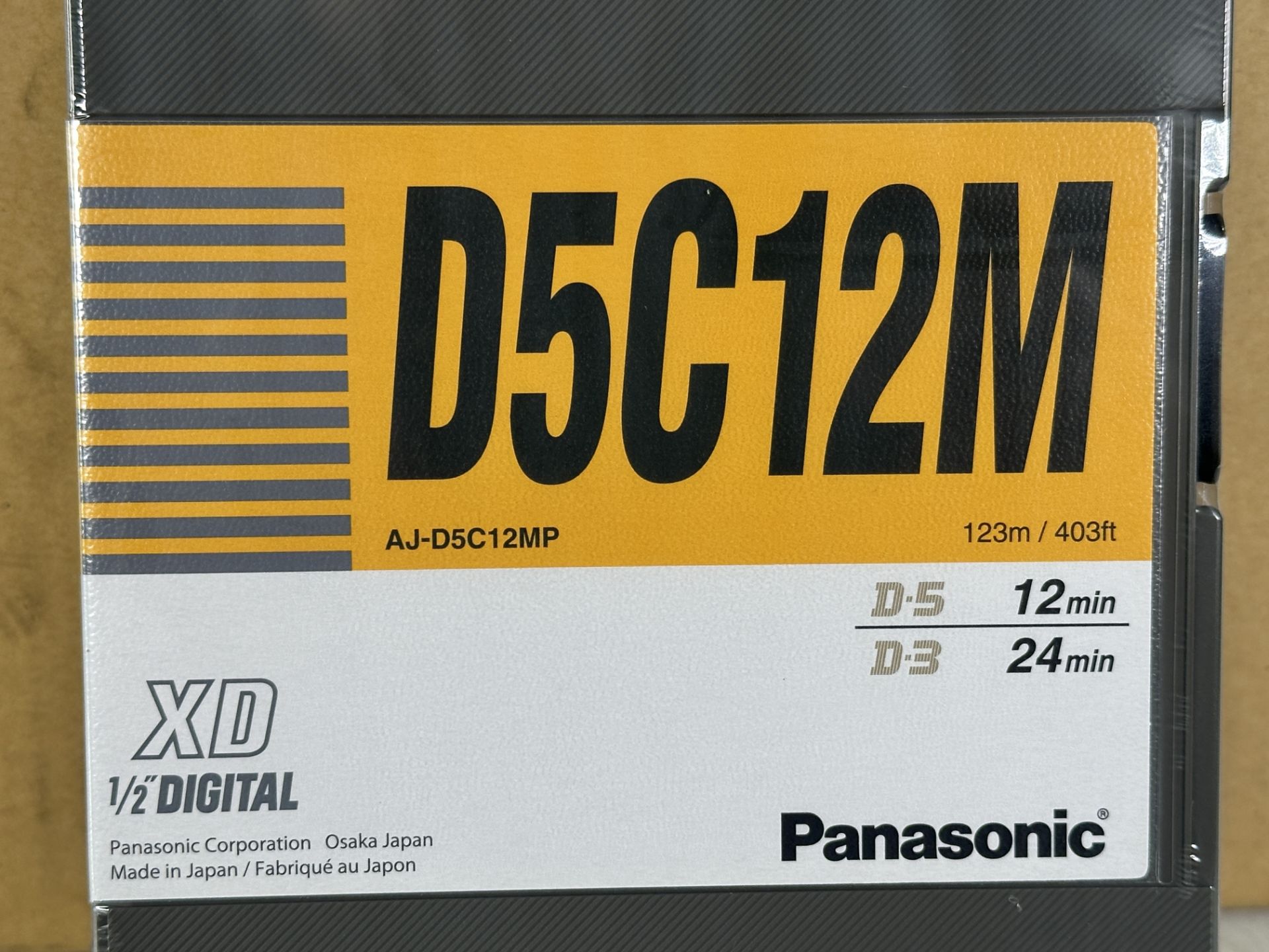 Lot of 2 Panasonic AJ-P12MP Panasonic Digital Video Cassette DVCPRO 10 Pack New, Sealed - Image 5 of 5
