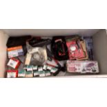 Lot of Automotive and Diagnostic Equipment: OBD2 Scanner, Timing Lights, Meters