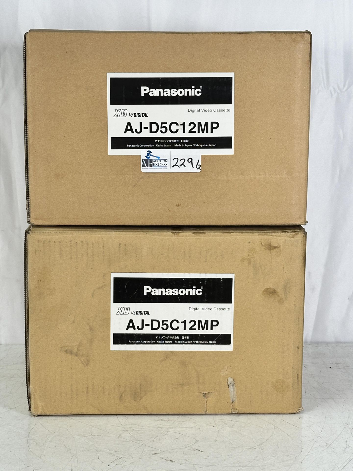 Lot of 2 Panasonic AJ-P12MP Panasonic Digital Video Cassette DVCPRO 10 Pack New, Sealed