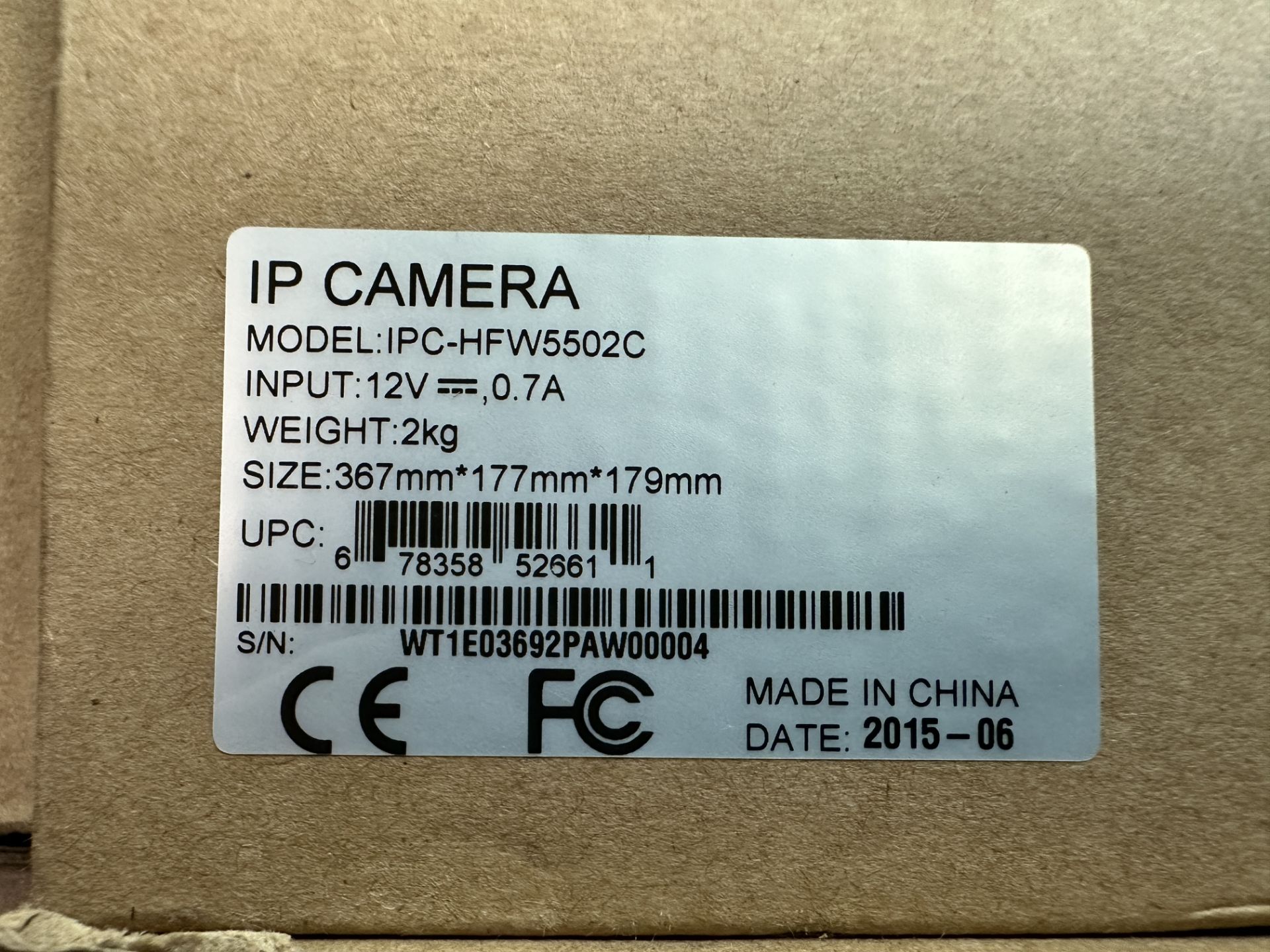 Lot of 4 Dahua Technology IPC-HFW5502C 5MP Full HD Network Motorized IR-Bullet Cameras - Image 6 of 6