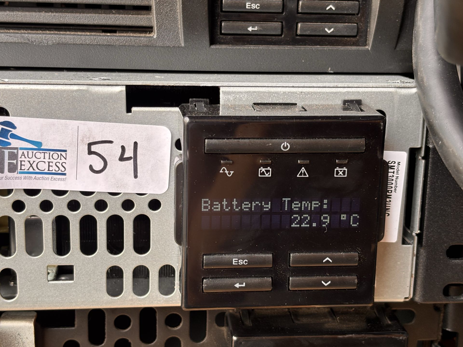 APC SMT3000RM2UNC Smart-UPS 3000VA LCD RM 2U 120V Schneider APC9641 Network Card - Image 6 of 11