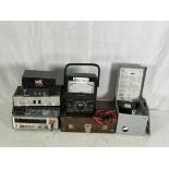 Lot of Misc including Stewart Audio PA-100B Amplifier, Miller & Kreisel HP-80 High Pass Filter, Extr