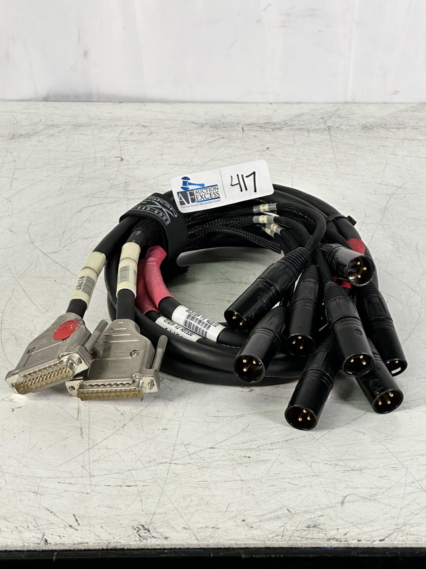 (2) Mogami 3161 6' DB25 Male XLR Male 8 Channel AES/EBU Cable