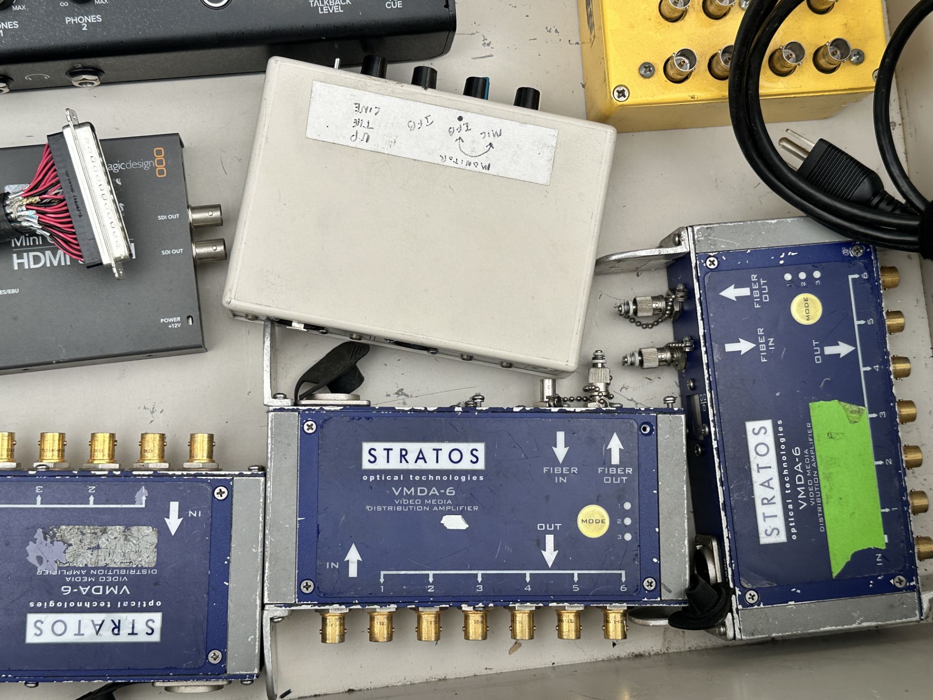 Lot of Misc Broadcast including Black Magic Designs HDMI To SDI Mini Converter, (4) Stratos VMDA-6 D - Image 12 of 12