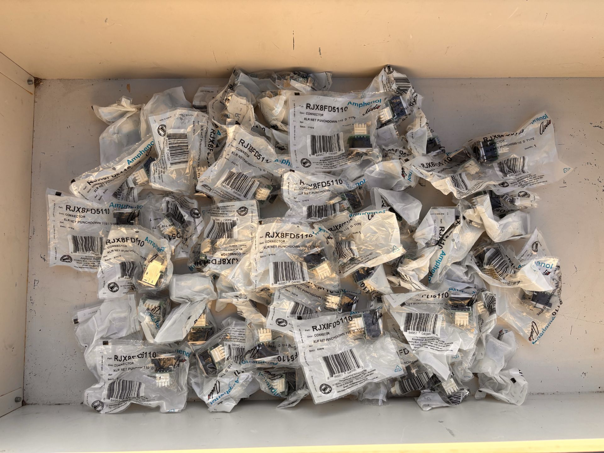 Lot of 40+ Amphenol RJX8FD5110 Connectors