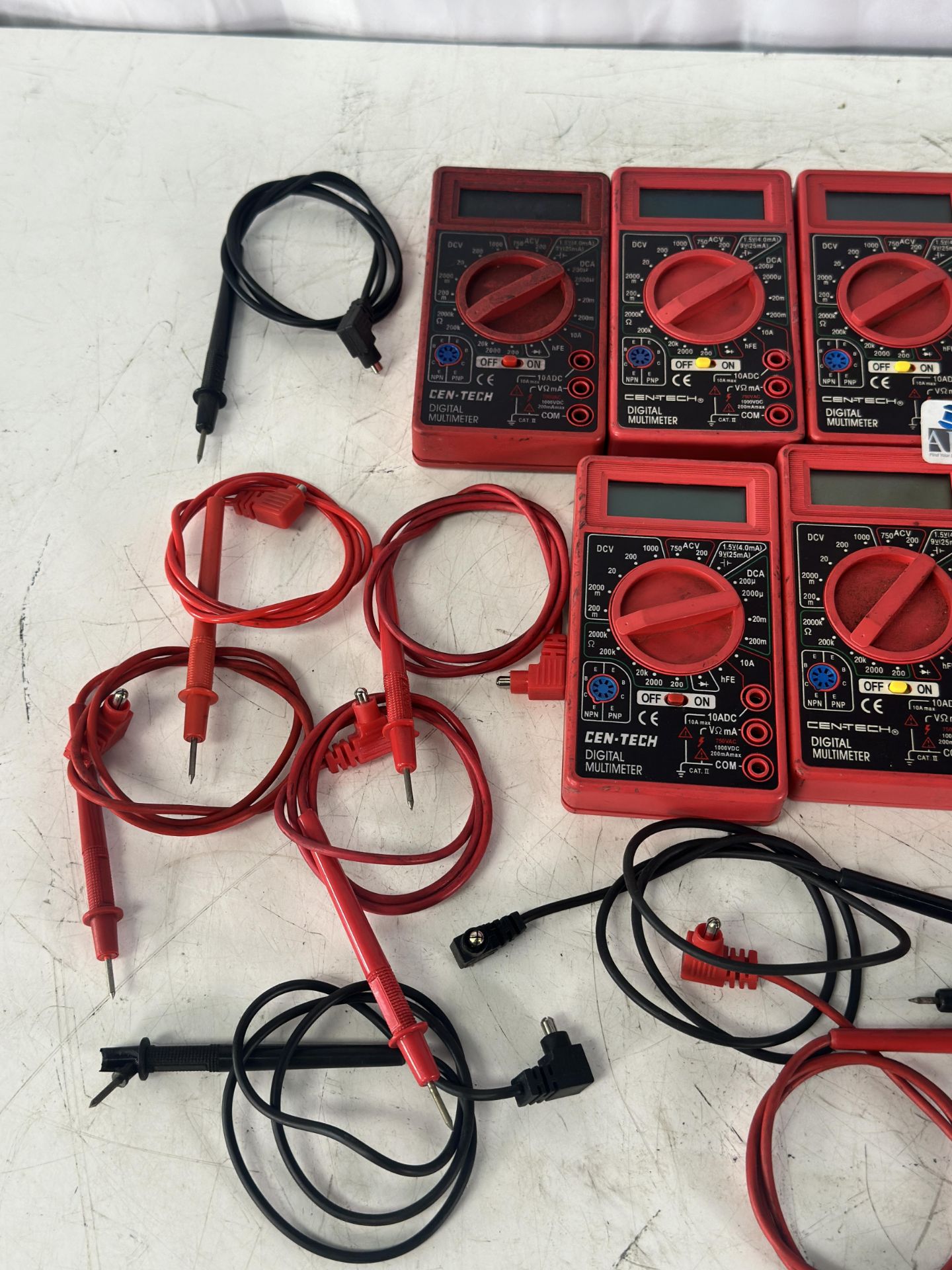 Lot of Cen Tech Digital Multimeters - Image 2 of 5
