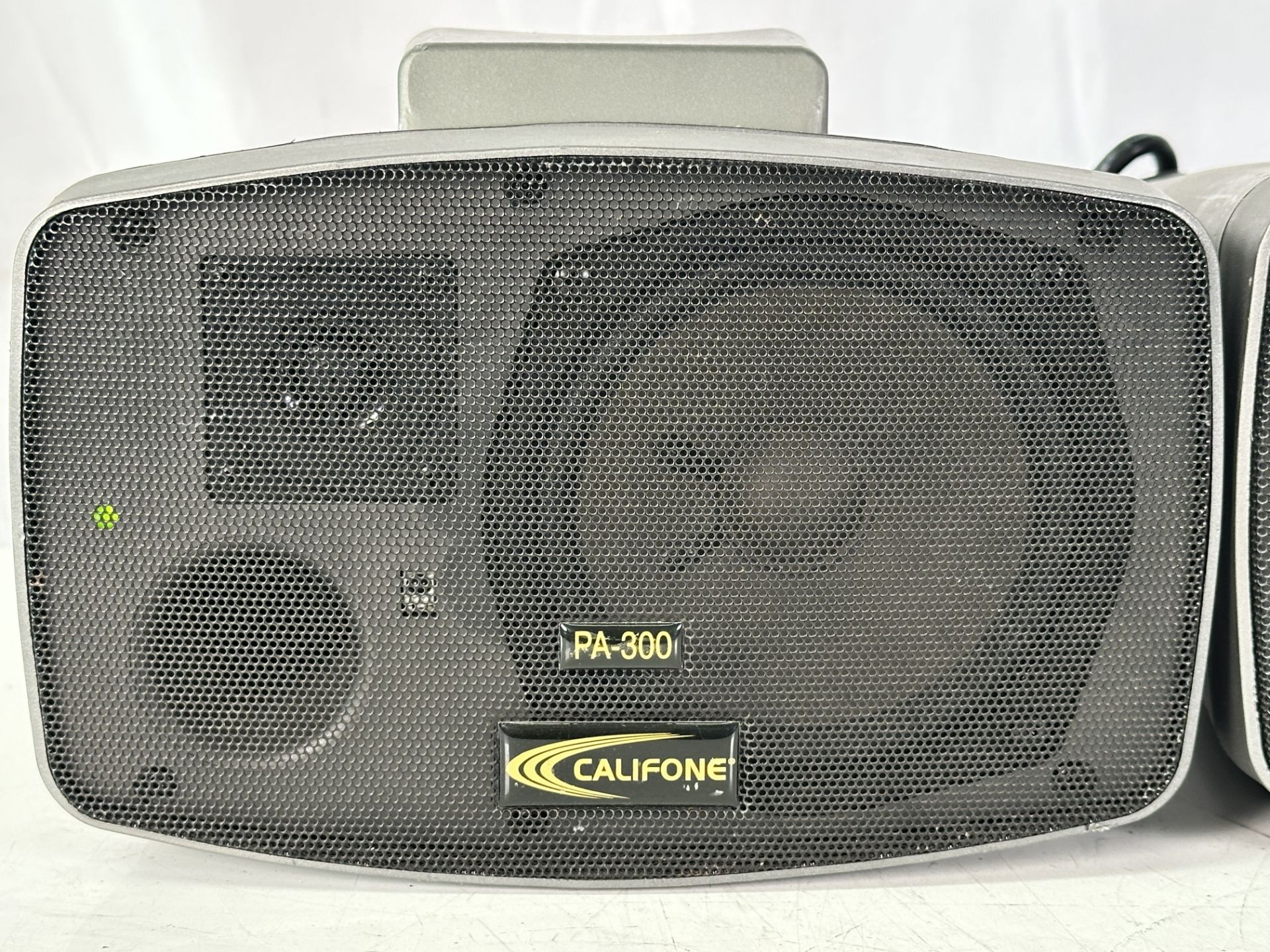 Lot of 3 Califone PA-300 Presentation Pro 90 Watt Stereo PA Speakers - Image 2 of 8