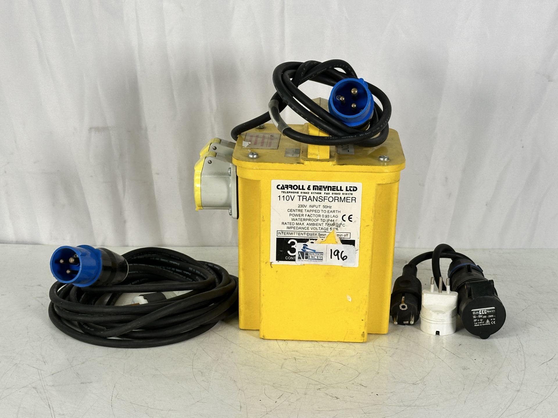 Caroll & Meynall 230v to 120V Transformer