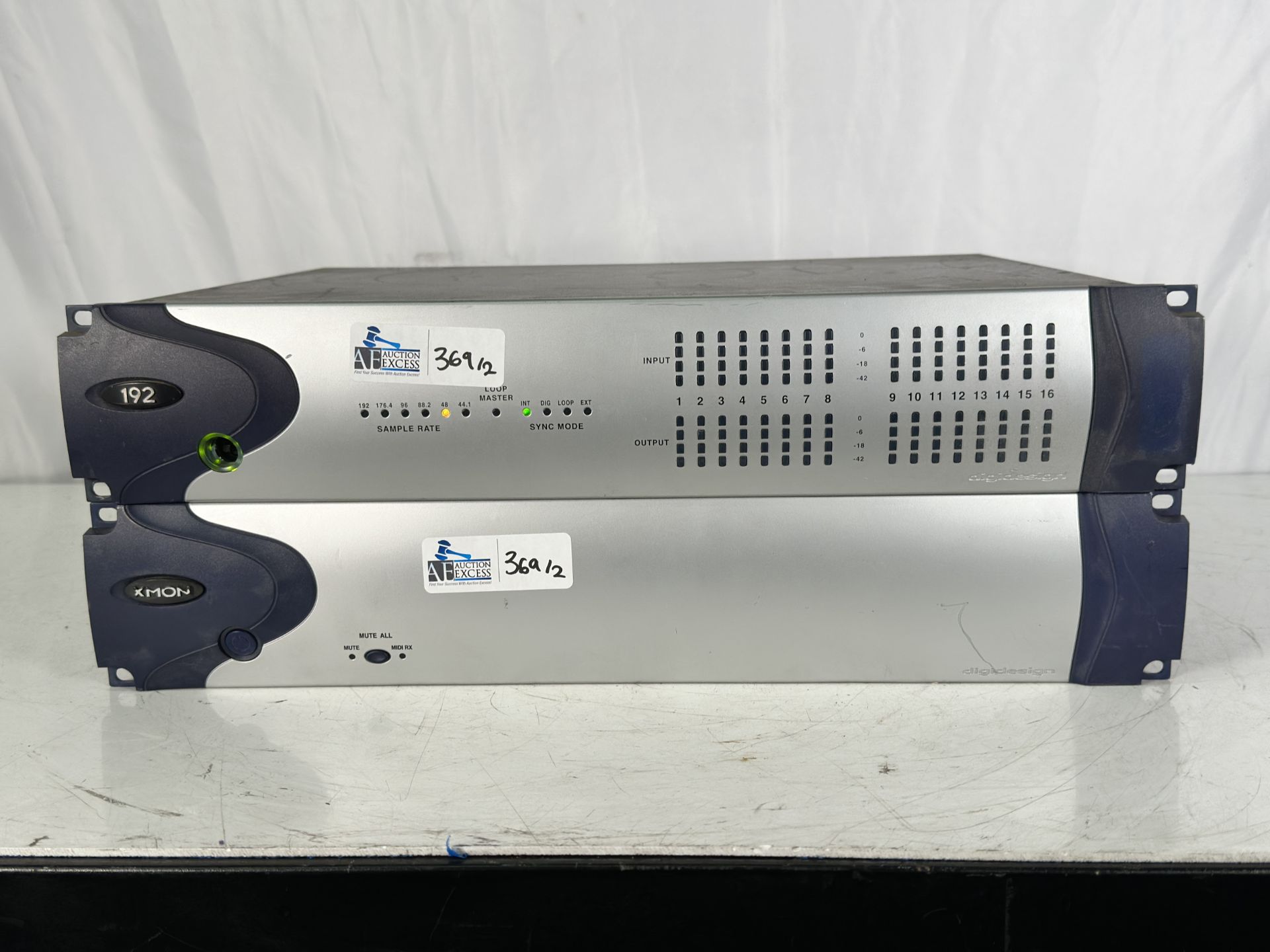 Lot of 2 Avid: Avid 192 I/O RM1480 interface + Avid Xmon