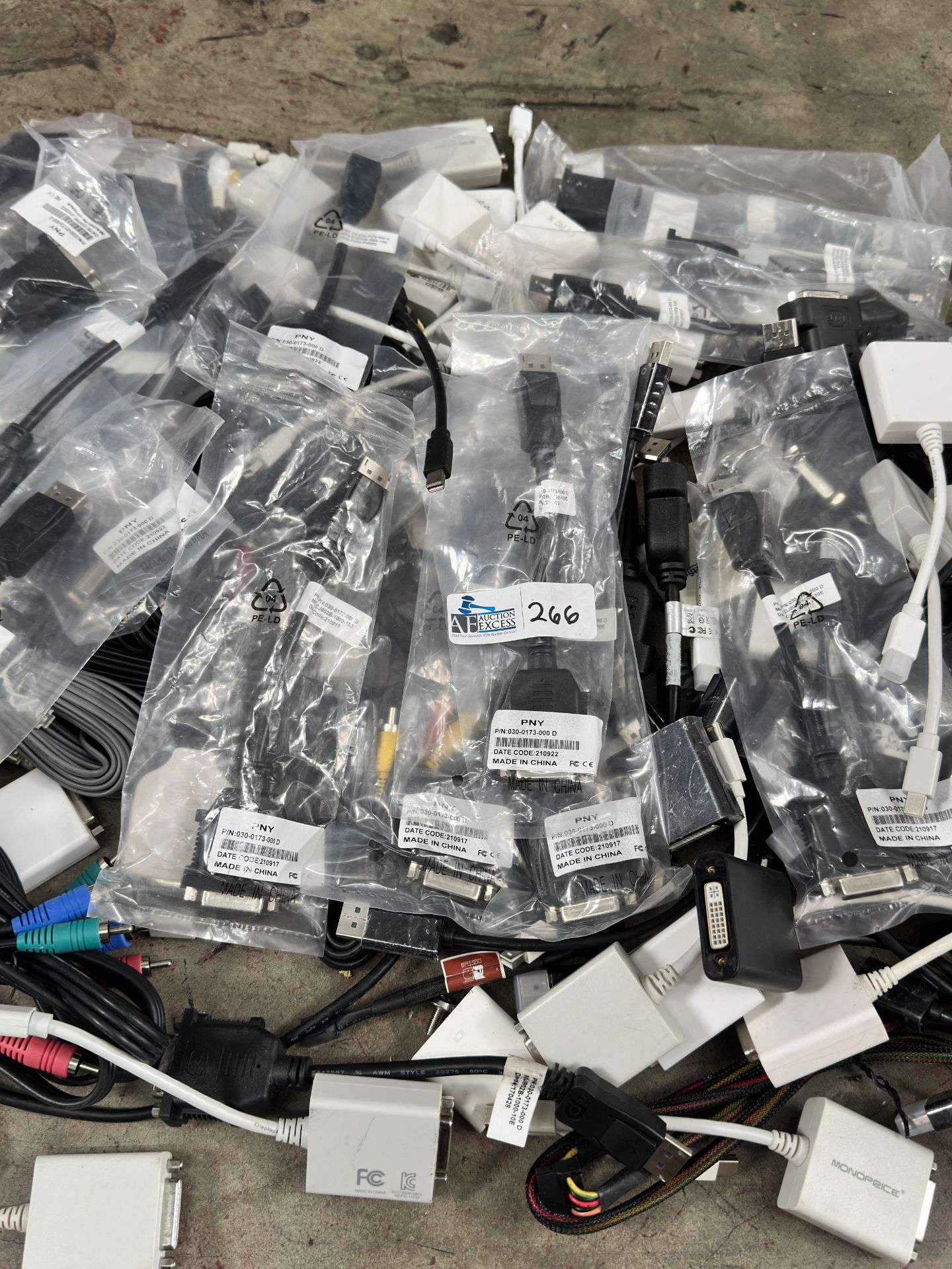 Large Lot of PciE Cards w/ Periphals including Card Readers, RS-232 Converters etc