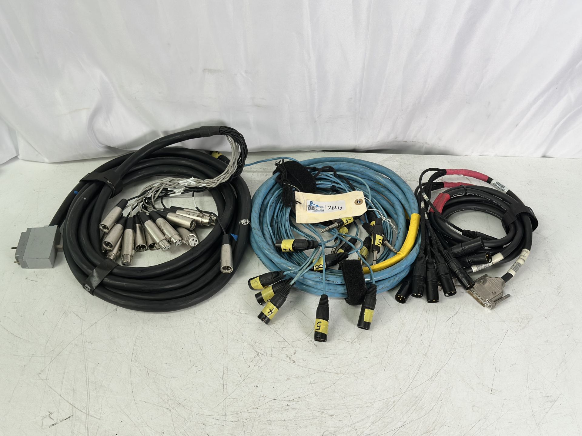 Lot of Pro Audio Cable Including (2) Mogami 3161, 17' EDAC Elco 56 Pin XLR Male and Female 16 Channe