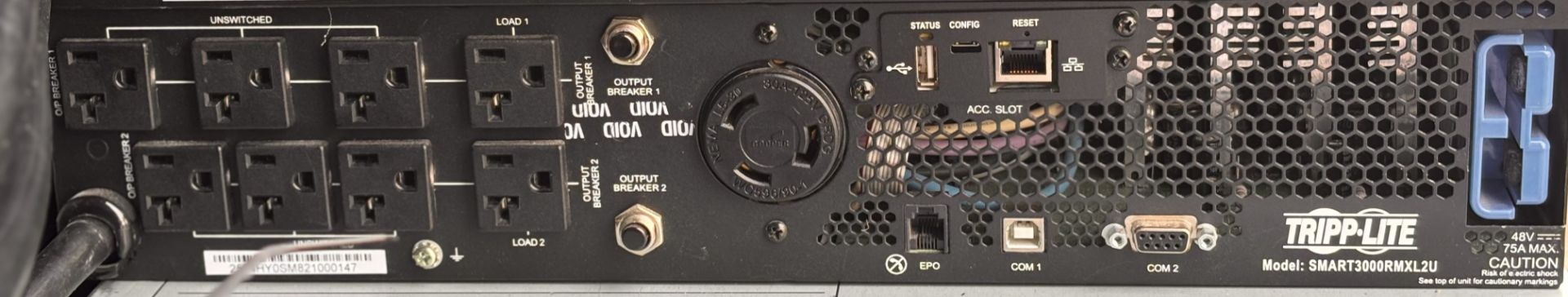 Tripp Lite SMART3000RMXL2U 120V 3kVA 2.88kW UPS' - Image 3 of 8