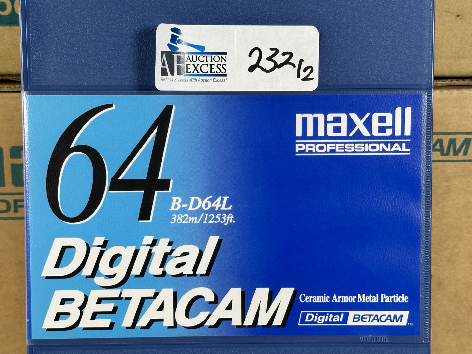 Lot of 2 New Betacam Tapes, Maxell B-D124L 10 Pcs, Maxell B-D64L Betacam Tapes - Image 3 of 3