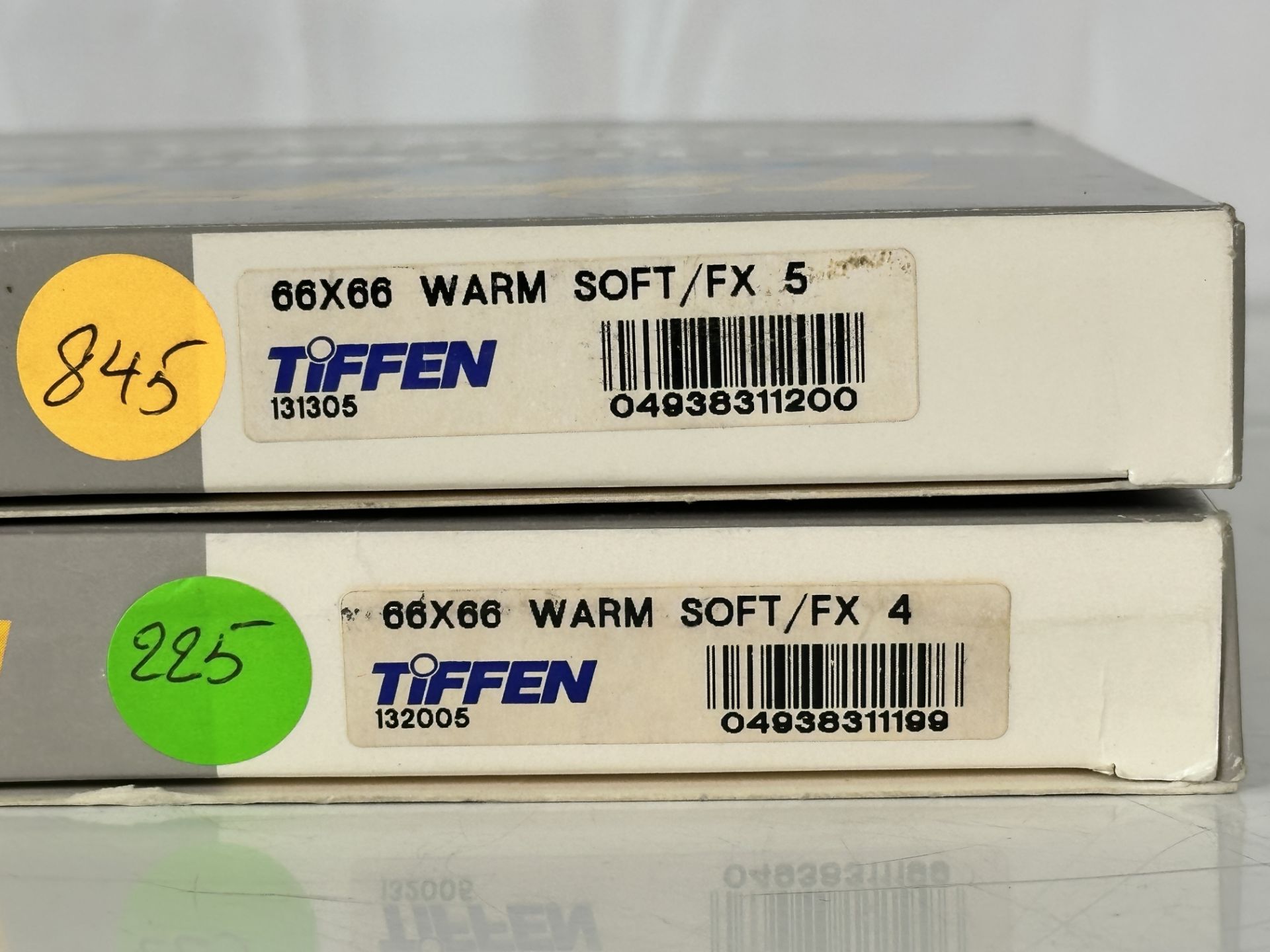 Lot of 2 Tiffen 6.6x6.6 Warm Soft/FX 4 & 5 Cinema Filters NOS Matte Box Arri - Image 2 of 2