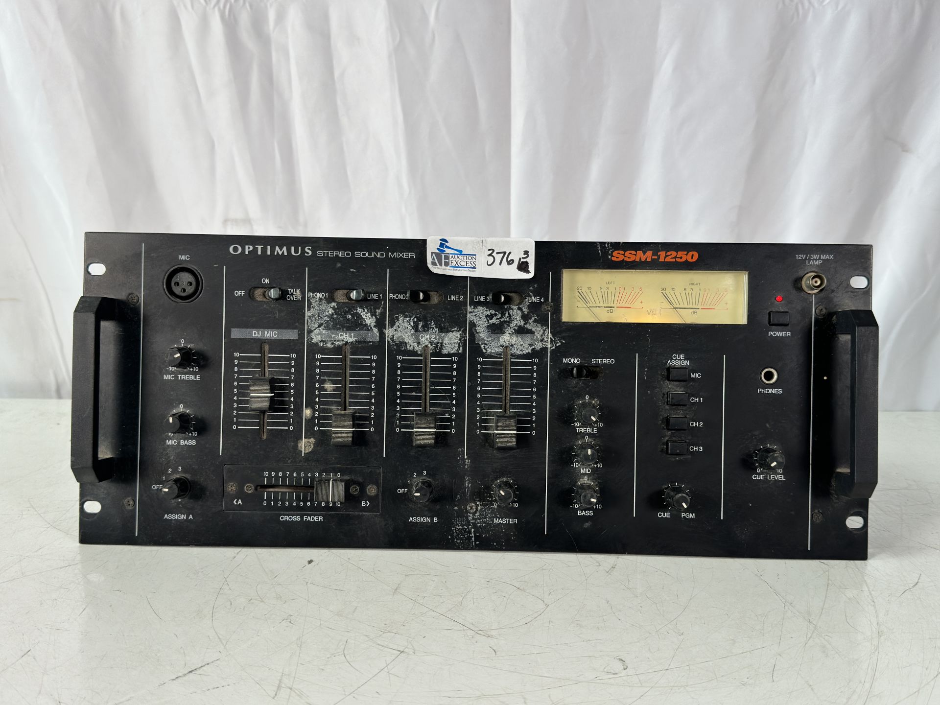 Lot of Pro Audio: Soundcraft Spirit SX, Soundcraft Spirit Folio Mixers, Optimus SSM-1250 3 Channel S - Image 5 of 11