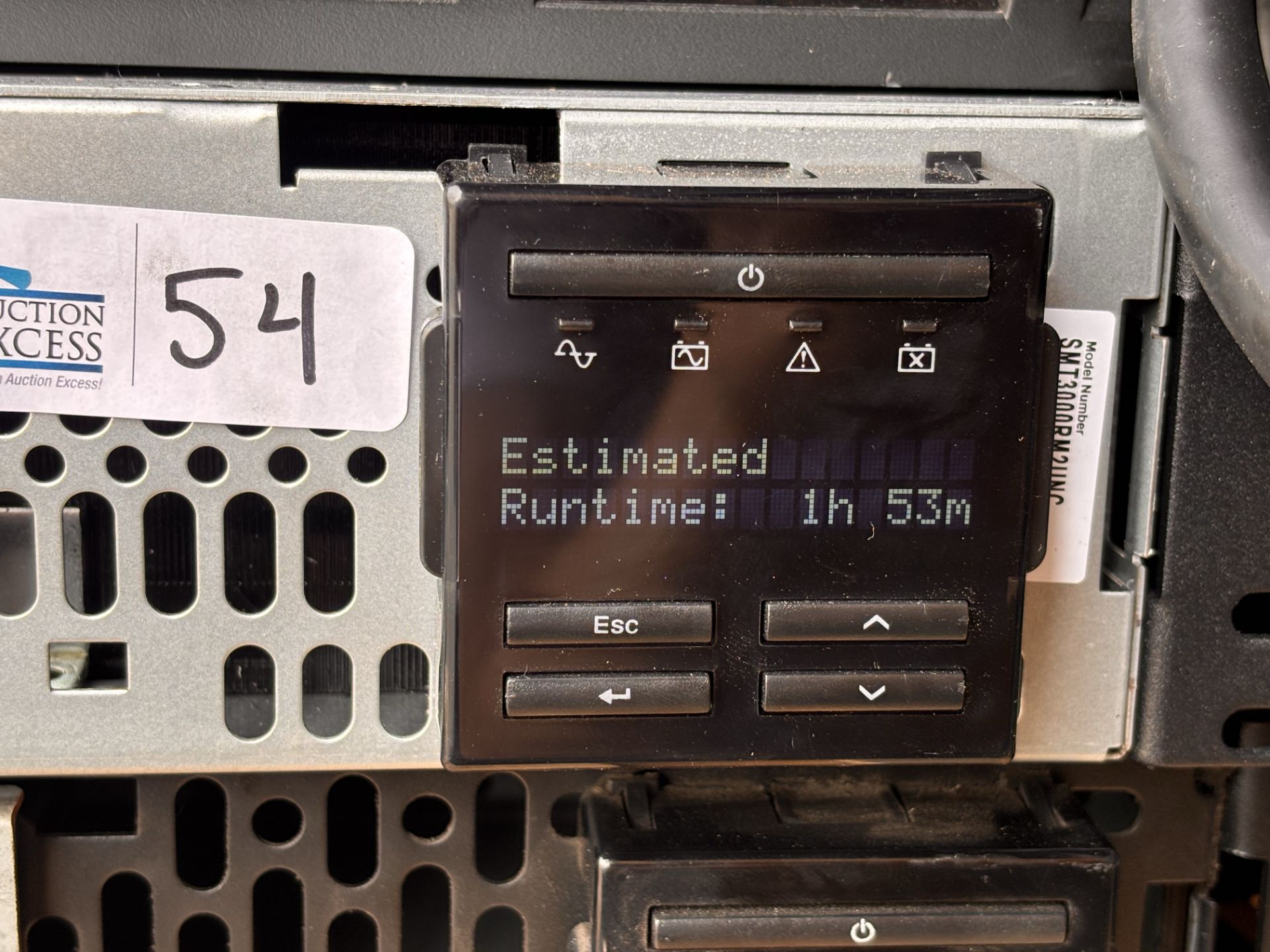 APC SMT3000RM2UNC Smart-UPS 3000VA LCD RM 2U 120V Schneider APC9641 Network Card - Image 5 of 11