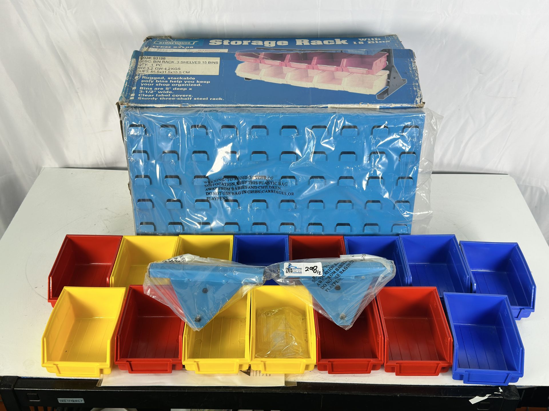 2 Boxes of Storage Racks New, Old Stock 5" deep, 3.5" wide - Image 2 of 2
