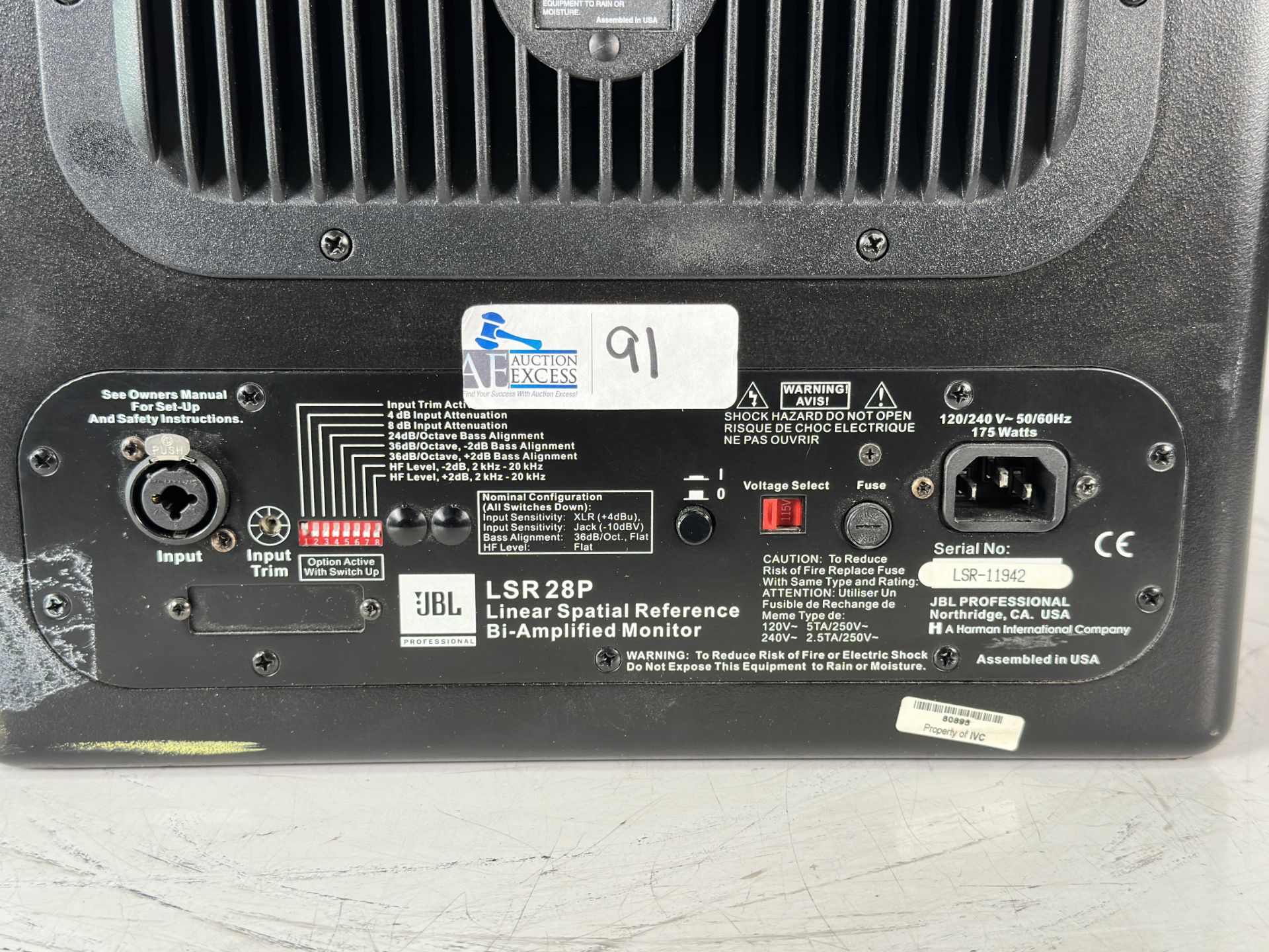 JBL LSR28P Linear Spatial Reference Studio Monitor - Image 7 of 7