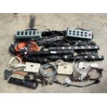 Lot of Rhino Belkin Power Strips and Power Extensions Cables