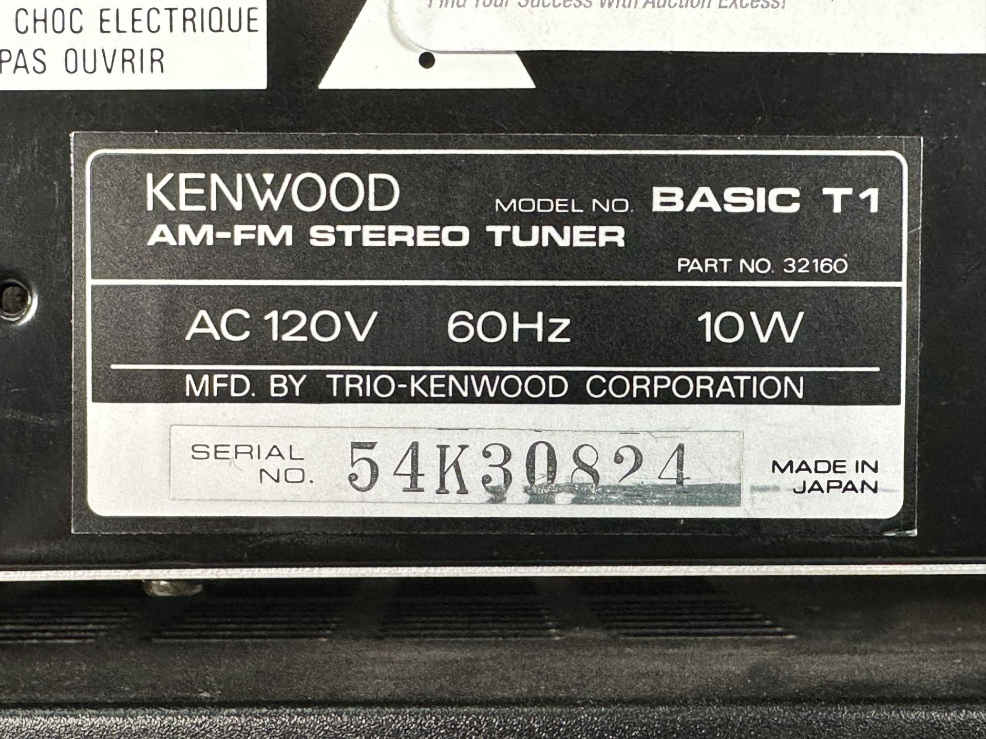 Lot of AV / Home Theater: Onkyo TX-DS747 AV Receiver + Kenwood Basic T1 Synthesizer Stereo Tuner - Image 4 of 5