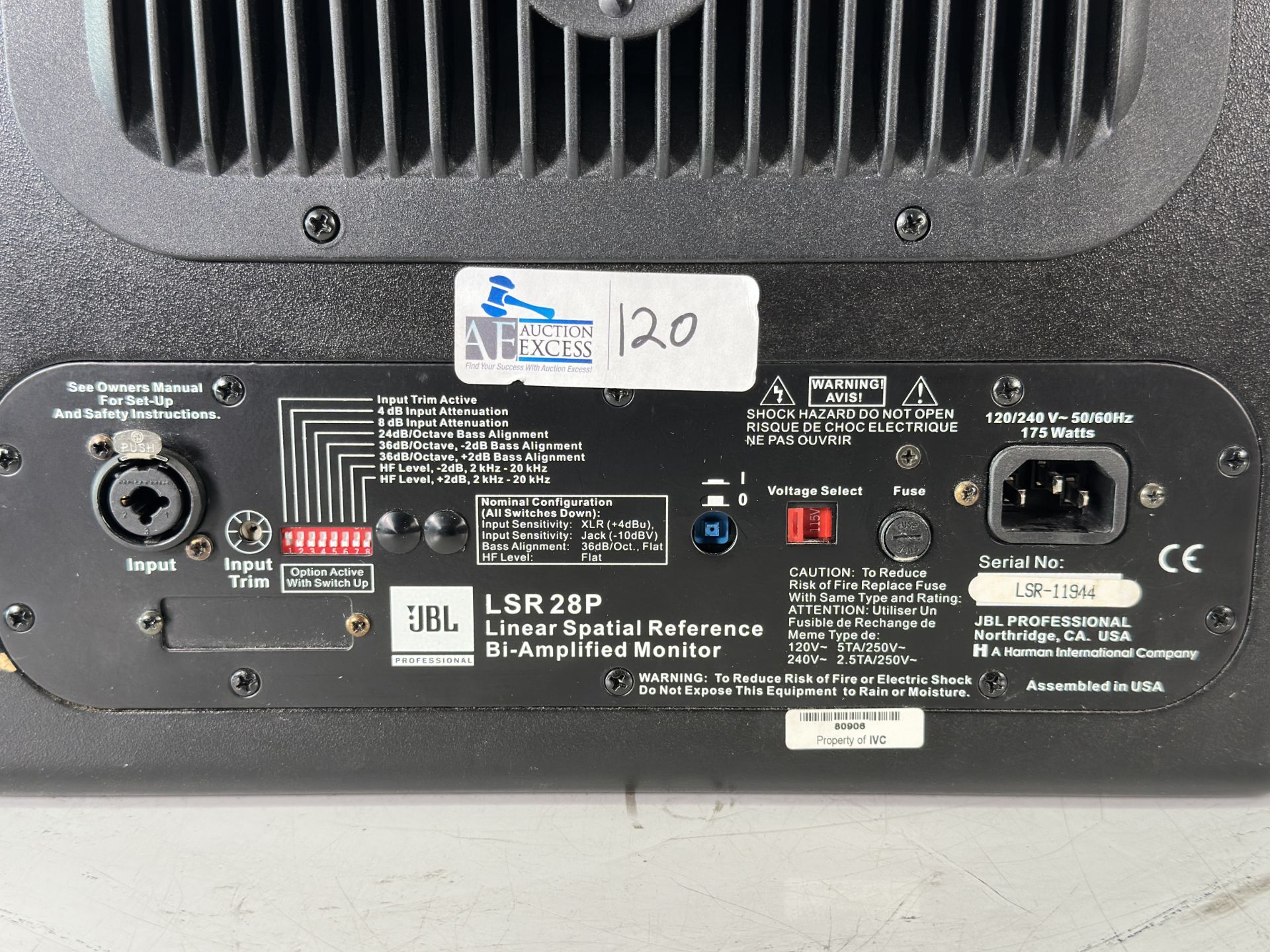 JBL LSR28P Linear Spatial Reference Studio Monitor - Image 5 of 6