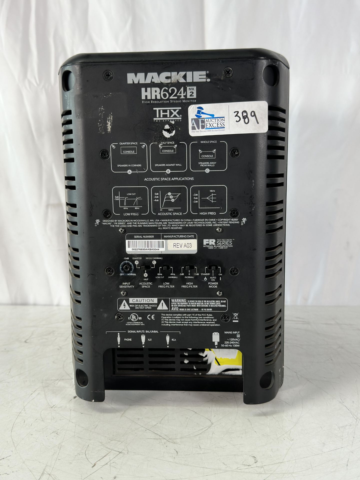 Mackie HR624 Mk 2 IIStudio Monitor Single Speaker - Image 2 of 3