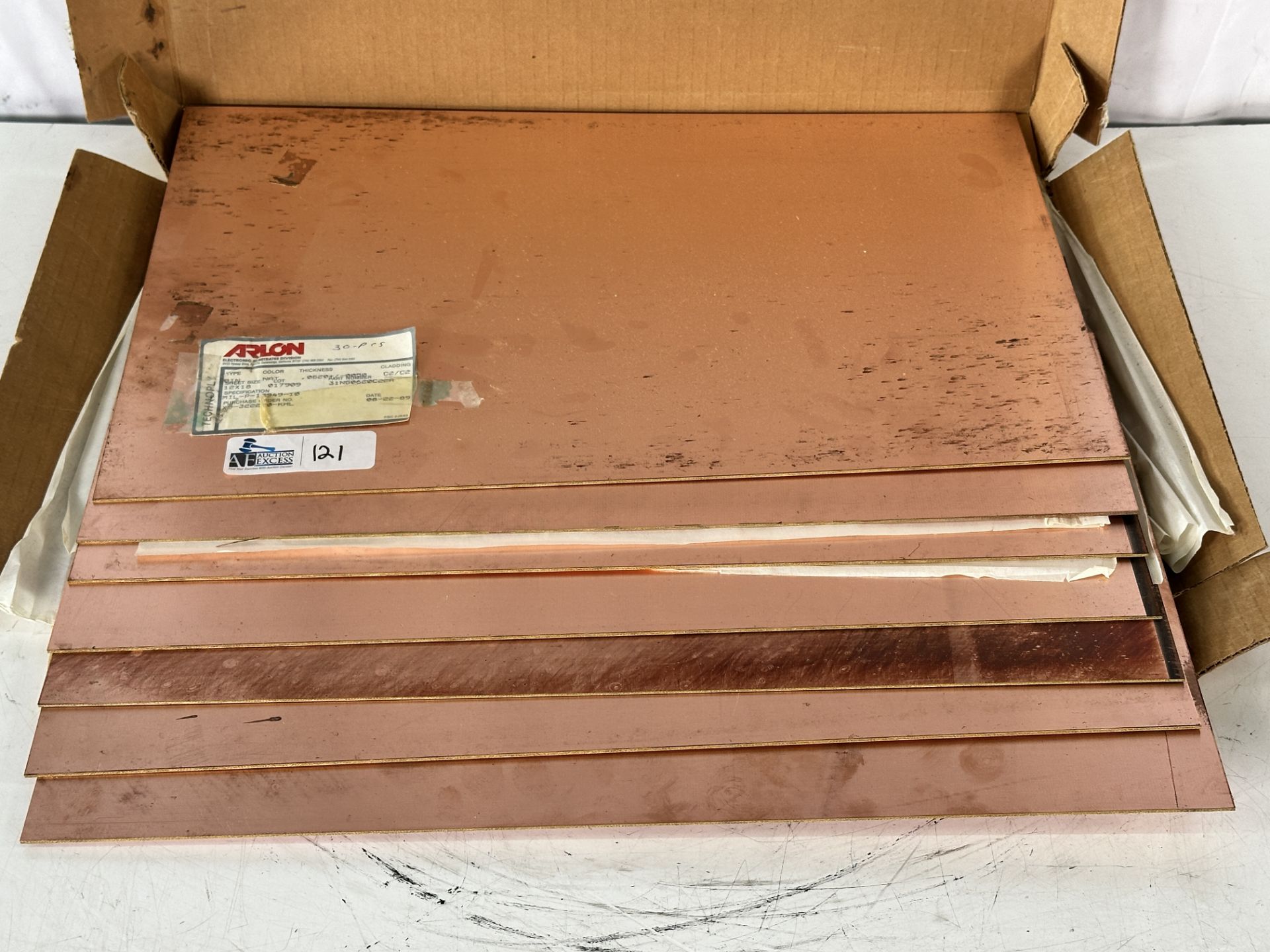 Arlon 31NG0620C22A 12x18 Copper Sheets .620 Thickness - Image 3 of 3