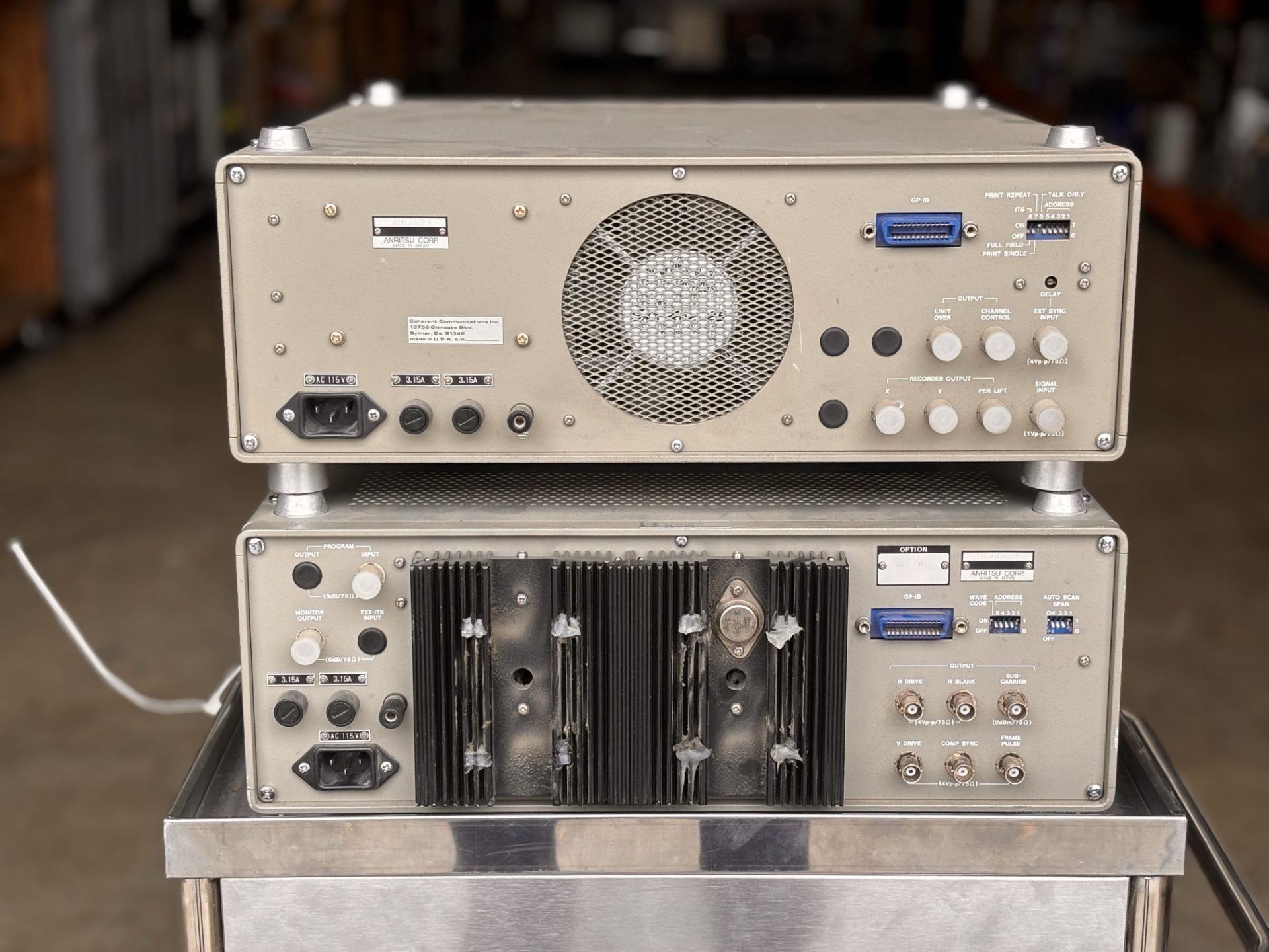 Lot of (2) Anritsu Test Units: Anritsu MS349D Video Signal Analyzer + Anritsu MG311B1 Video Signal G - Image 3 of 11
