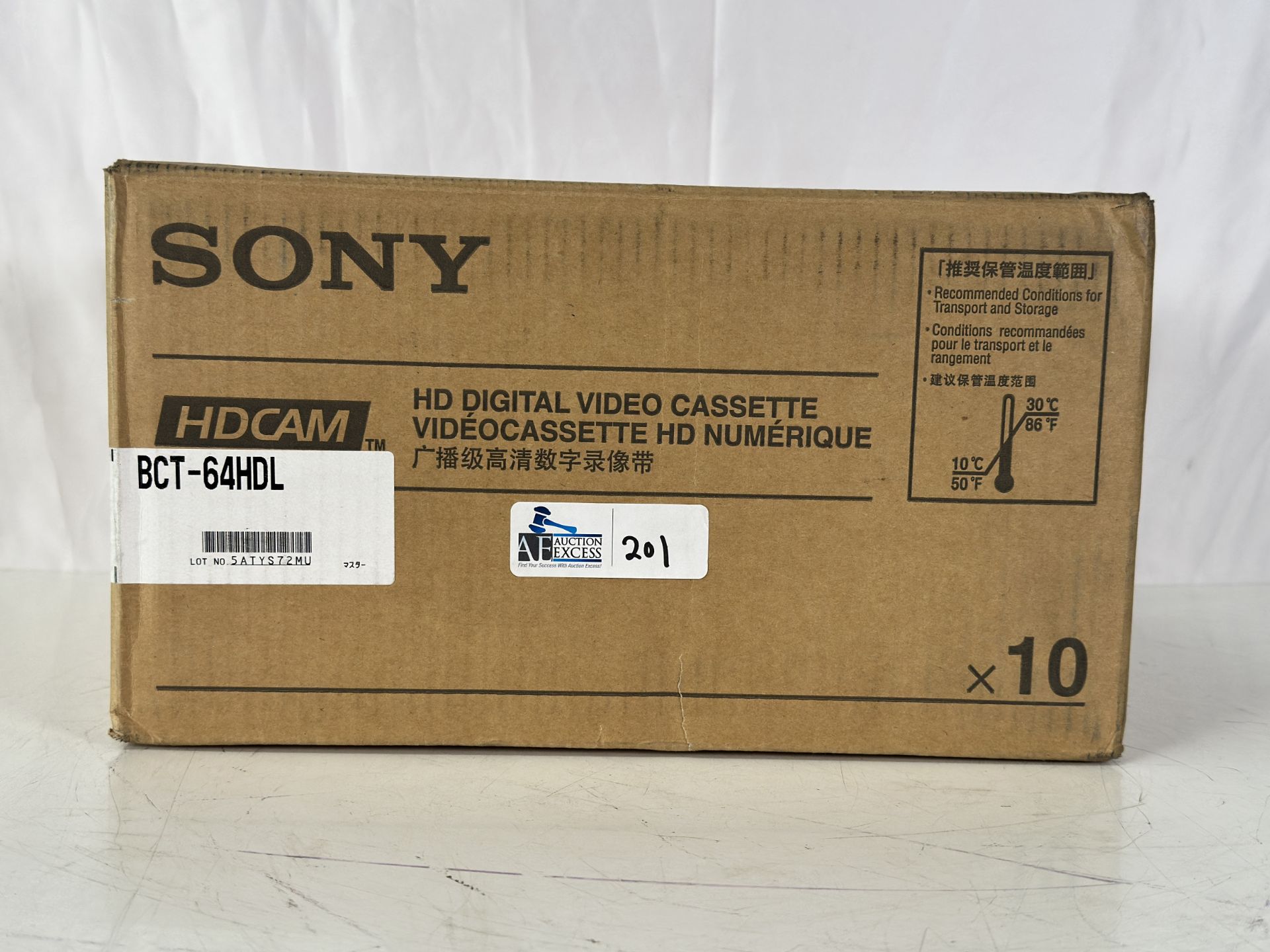 Sony HDCAM BCT-64HDL Digital Video Cassettes Lot of 10 New - Image 2 of 4