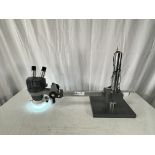 American Optical 569 Star Stereo Zoom Microscope w/ Arm, Base and Eyepieces
