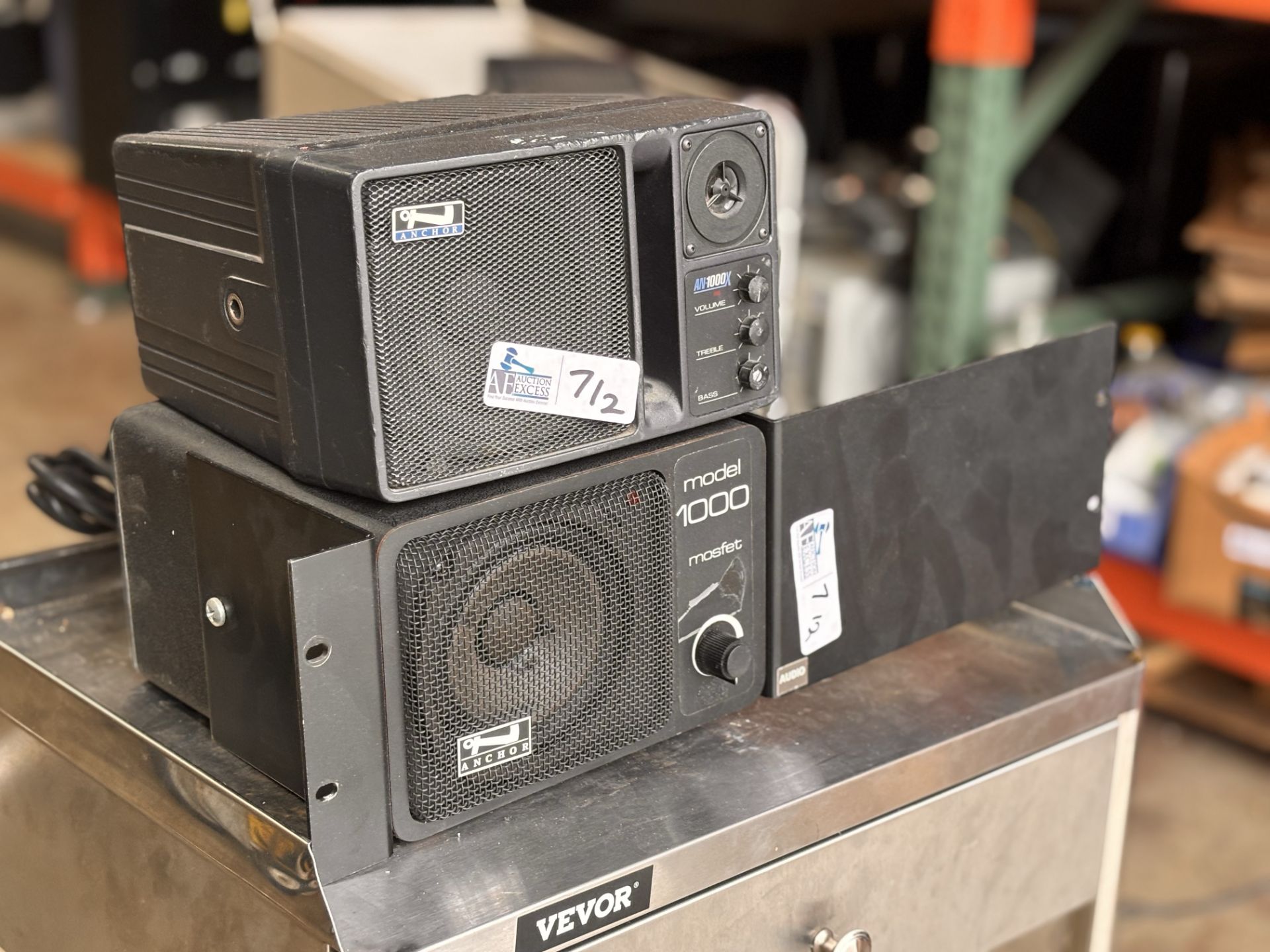 Lot of 2 Anchor Audio: Anchor Audio AN-1000x Monitor + Anchor Portable Powered Monitor Speaker PA Am - Image 2 of 6