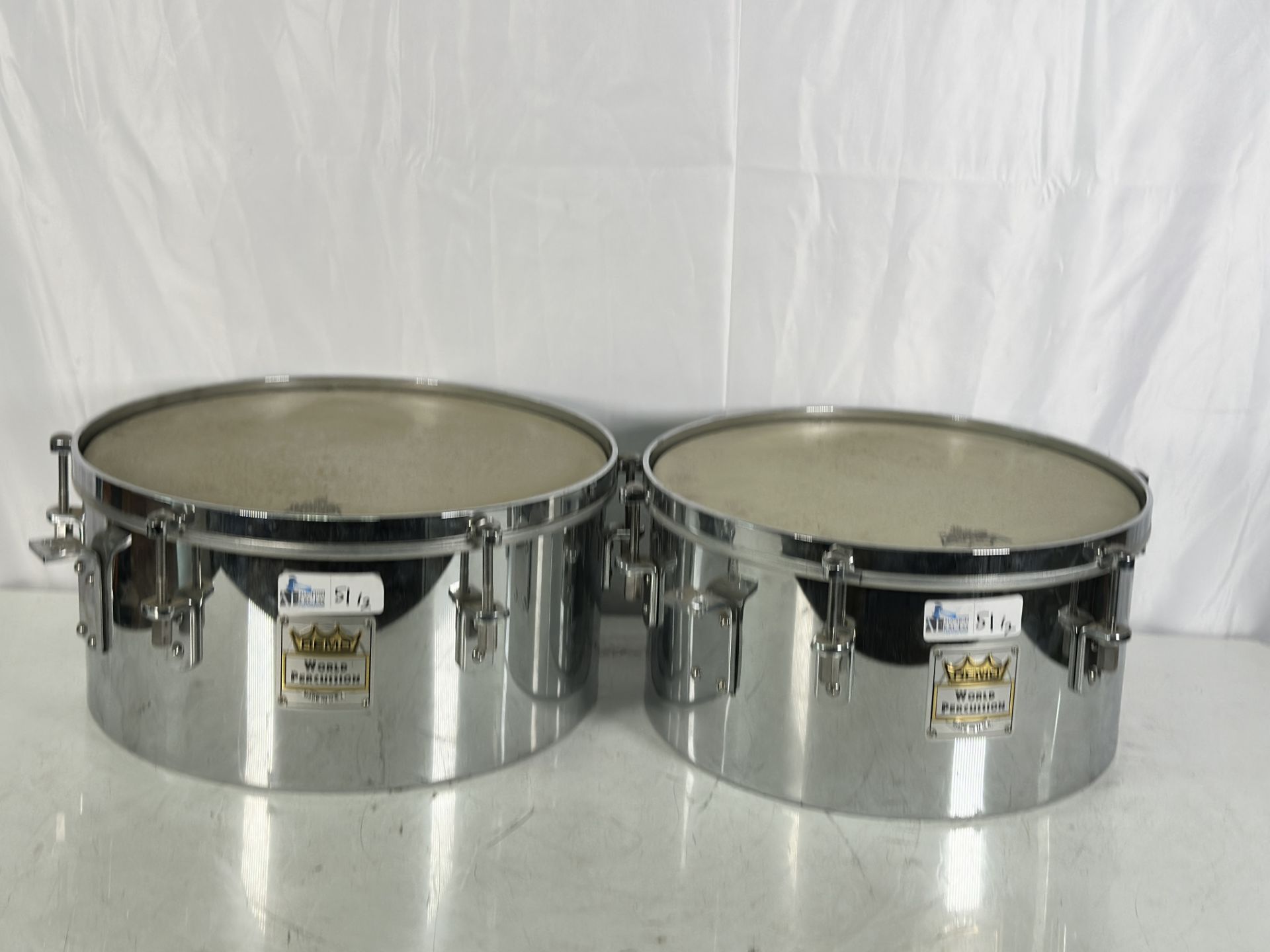 Lot of 2 Remo World Percussion Timbales Drums - Image 4 of 8