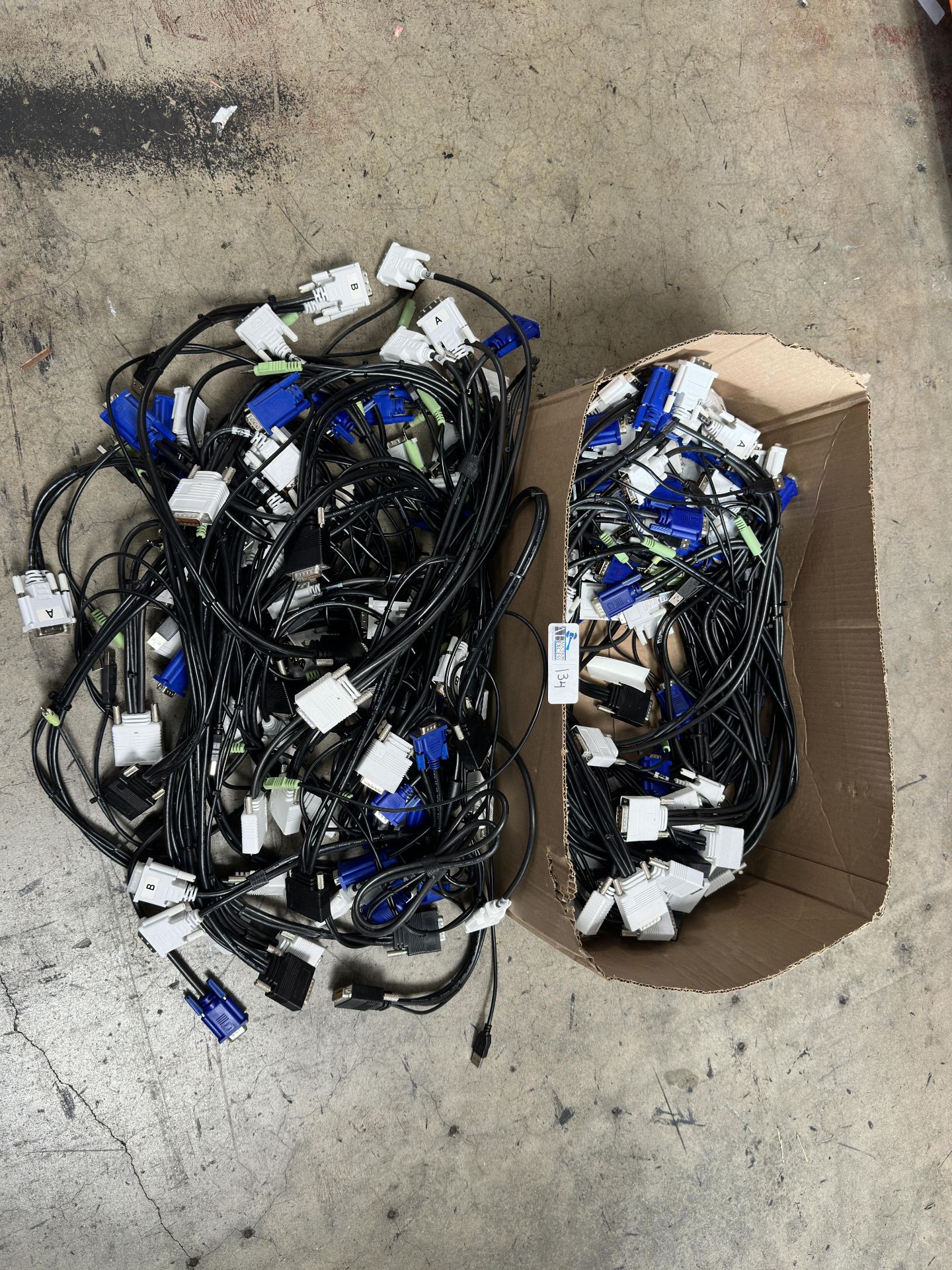 Lot of RS-232 and DVI Cables