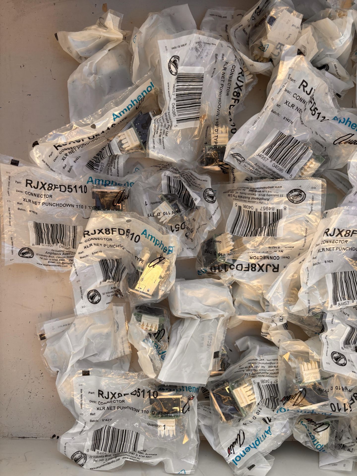 Lot of 40+ Amphenol RJX8FD5110 Connectors - Image 2 of 4