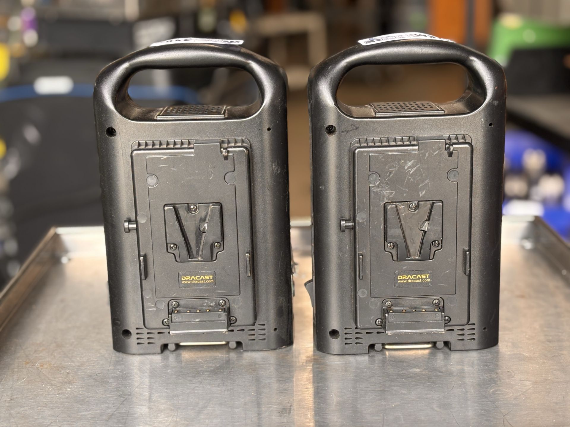 Lot of 2 Dracast V-Mount Dual Charger D-2S Lithium-Ion Battery Charger - Image 2 of 7