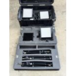 Rosco LitePad LED 3-Light Kit AC/DC Power w/Dimmers, Color Temp Change Includes Hard Case, 3 Stands,