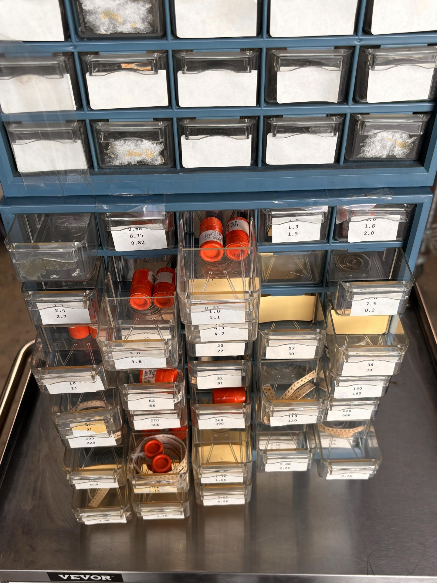 Lot of 2 Small Parts Cabinet w/ Drawers - Image 2 of 5