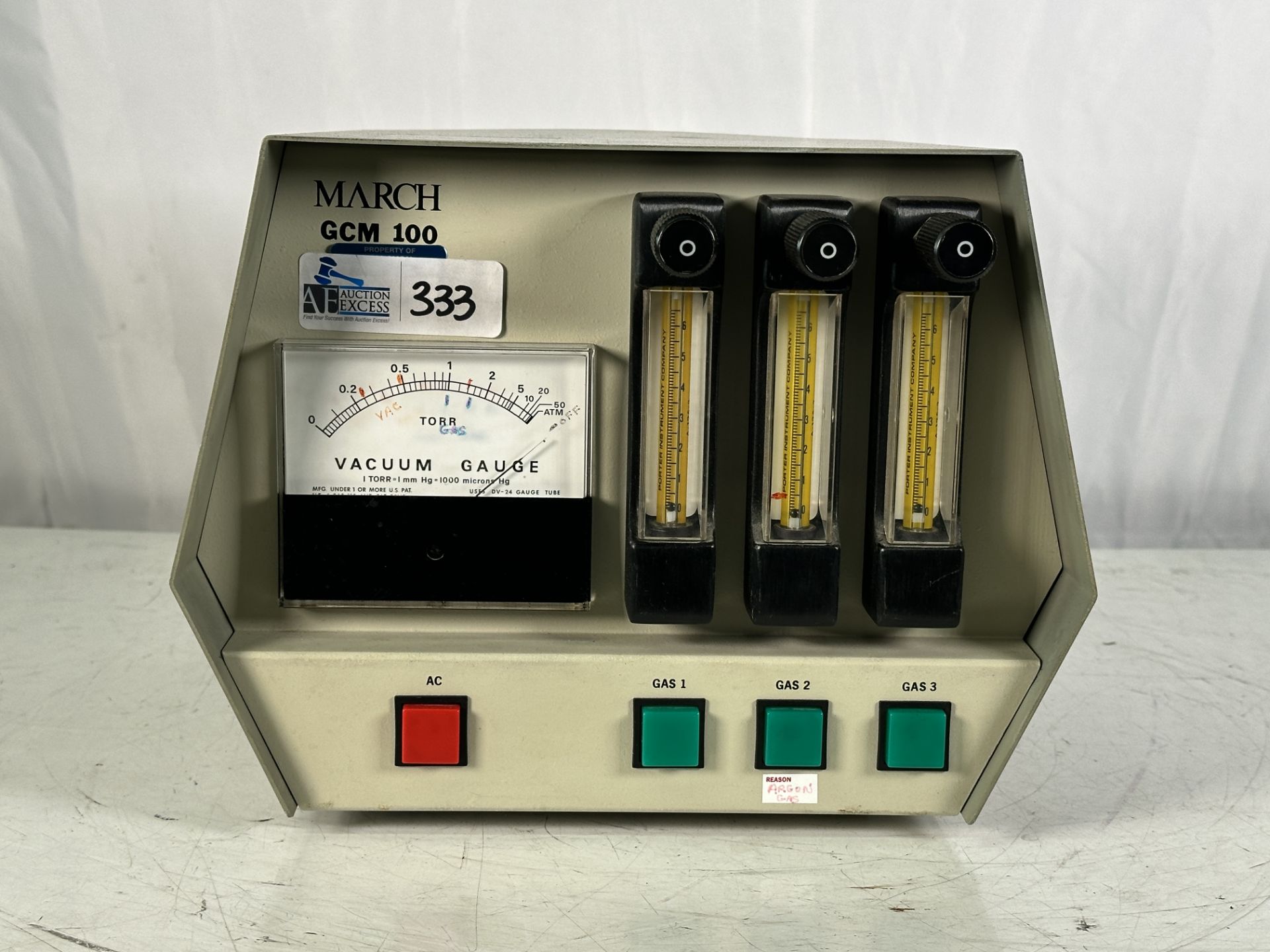 March GCM 100 Gas Control Module Plasma Cleaner