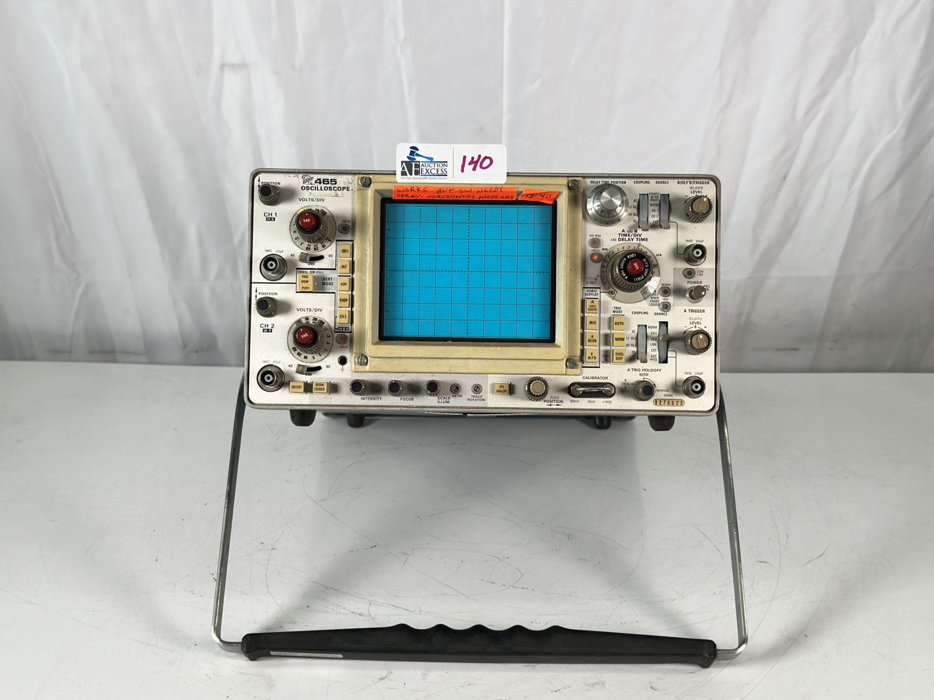 Tektronix 465 Analog Oscilloscope 100MHz Dual Trace 2-Channel