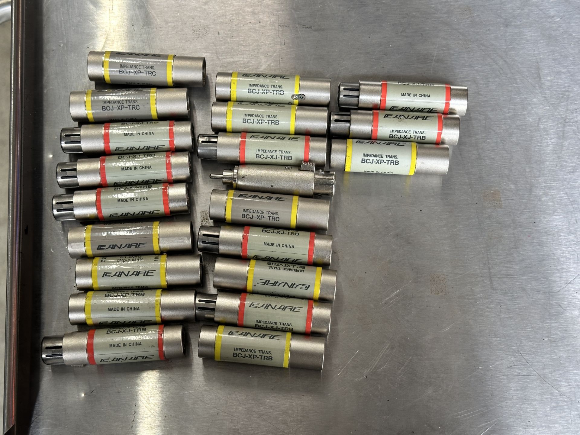 Lot of 20x Canare BCJ-XP-TRB AES-EBU Digital Audio Adapter BNC to XLR-3 Impedence Matches