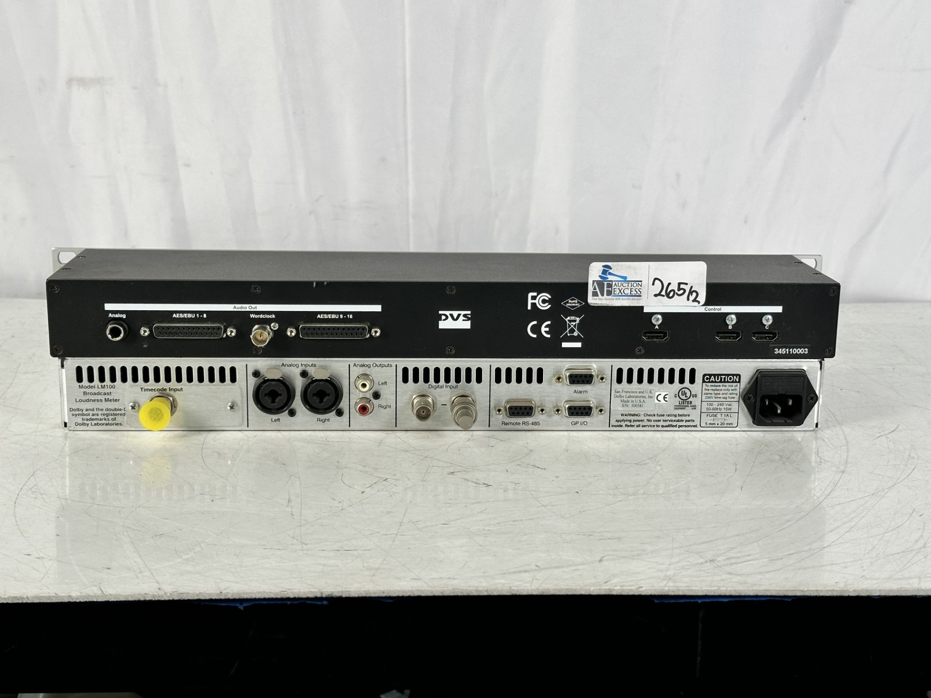 Lot of 2 Rack Units DVS Atomix Breakout Box + Dolby LM100 Loudness Meter - Image 2 of 2