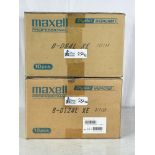 Lot of 2 New Betacam Tapes, Maxell B-D124L 10 Pcs, Maxell B-D64L Betacam Tapes
