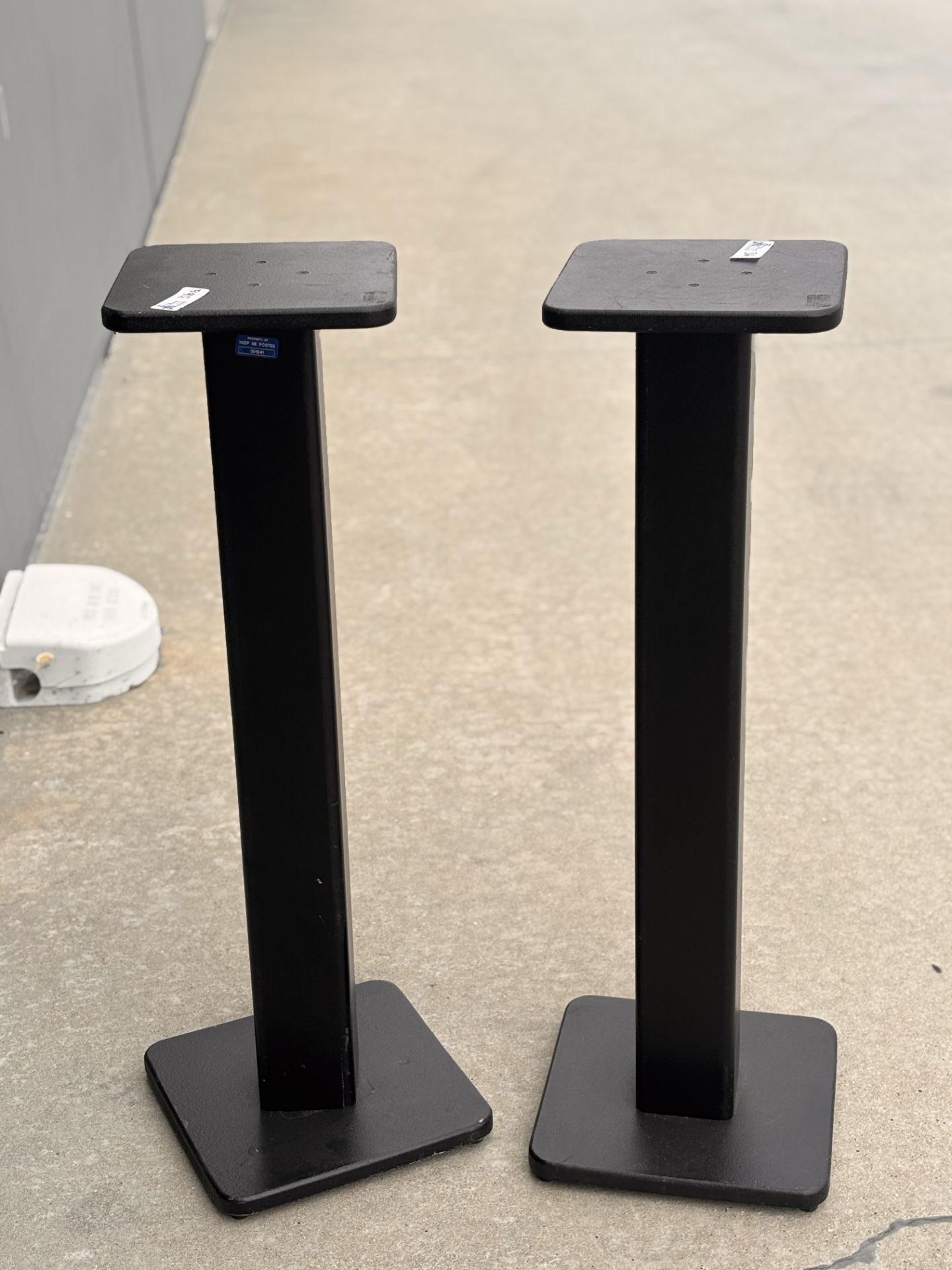 Lot of 2 Speaker Stands, Platform Measures 10x10"