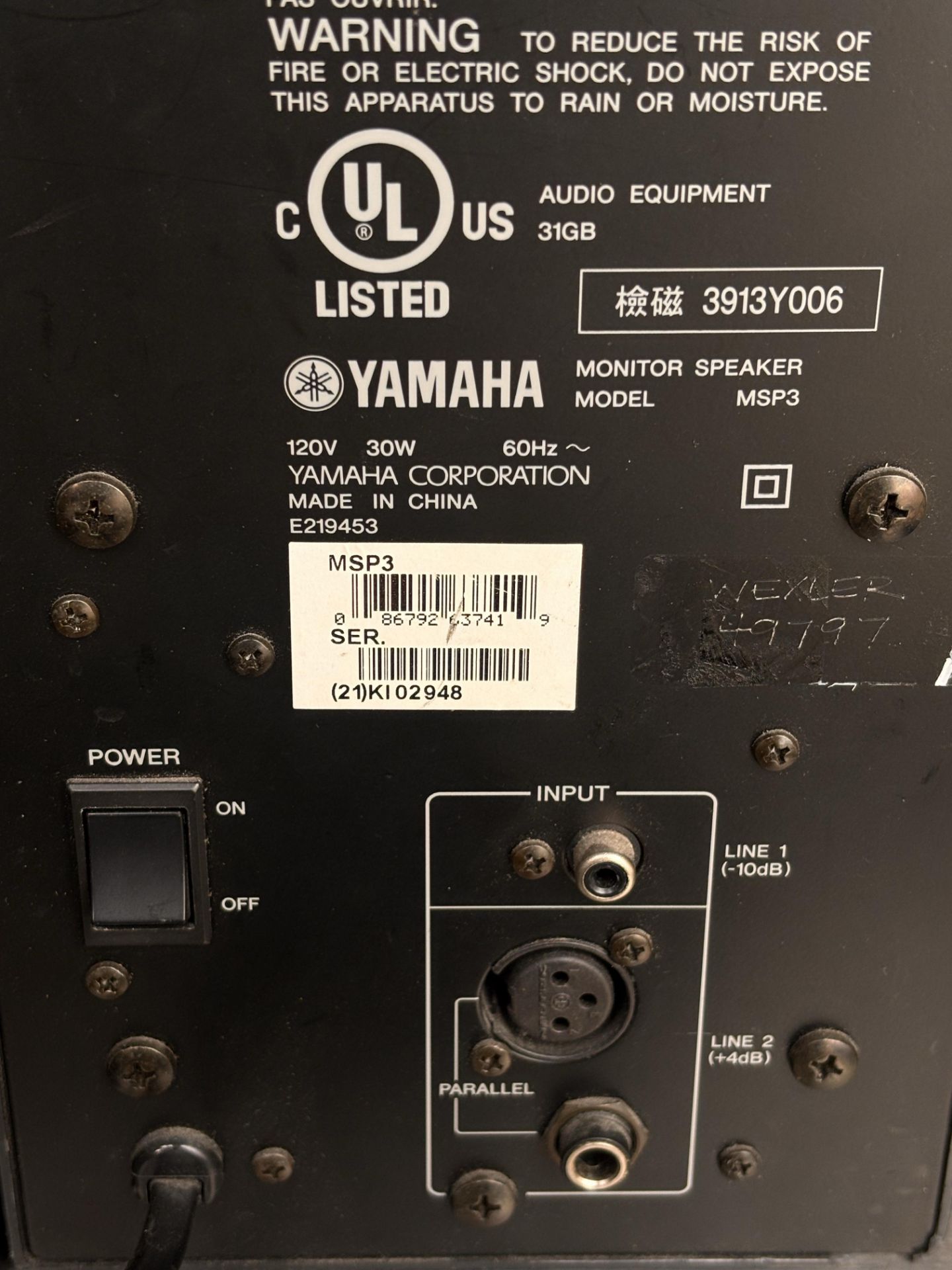 Pair of Yamaha MSP3 Monitor Speakers - Image 4 of 6