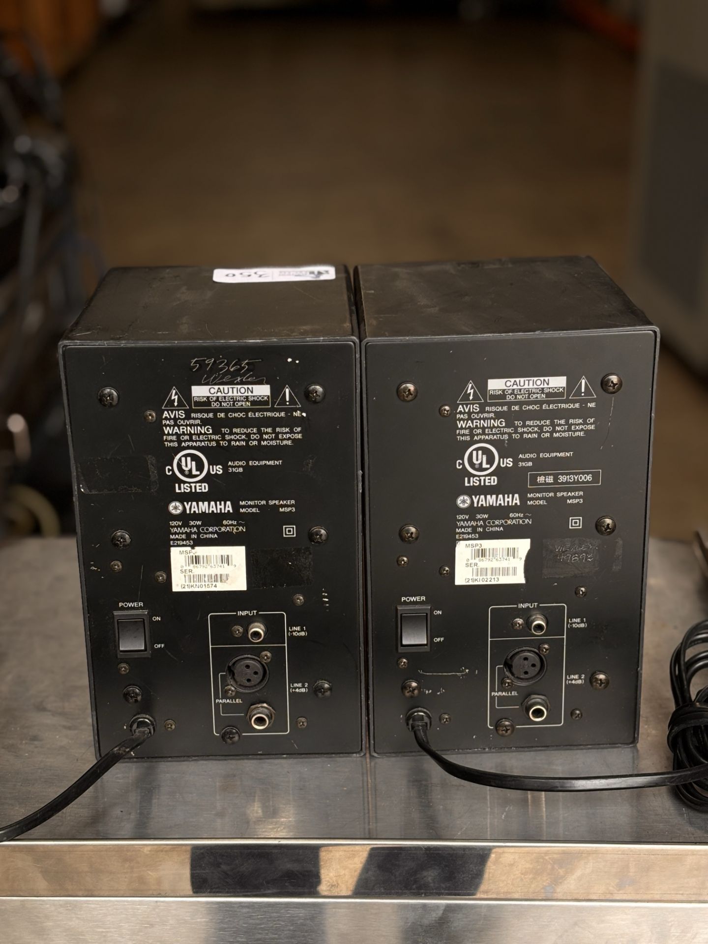 Pair of Yamaha MSP3 Monitor Speakers - Image 3 of 6