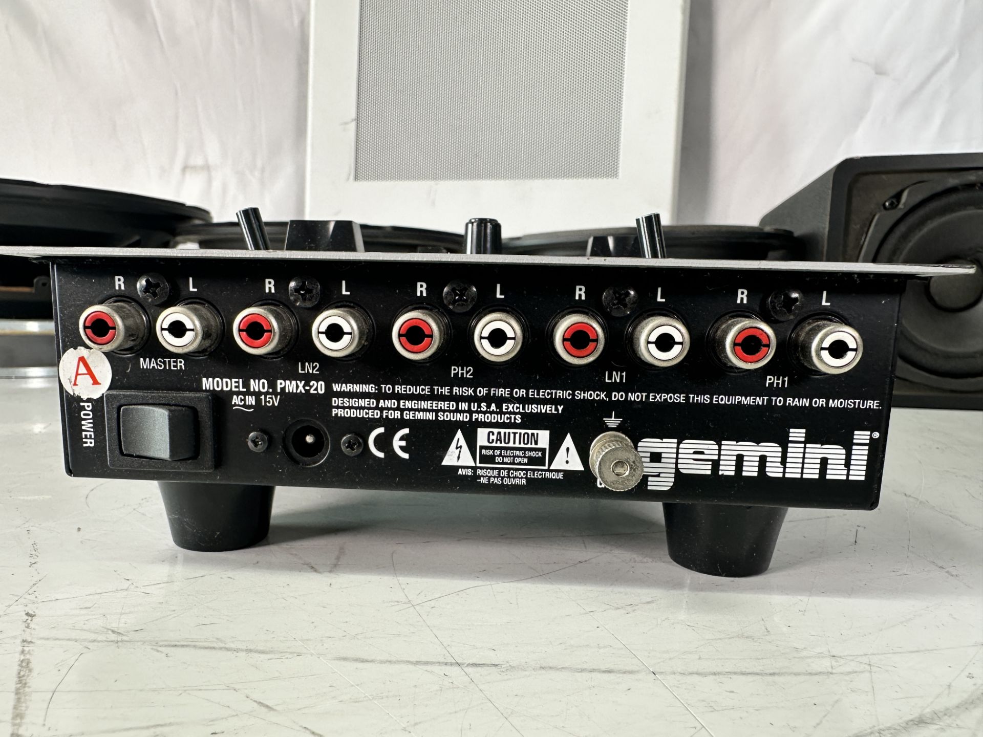 Lot of Misc Speakers, Microphones and Periphals including Atlas Sound 18SC Wall Mount Speaker, (2) P - Image 6 of 9
