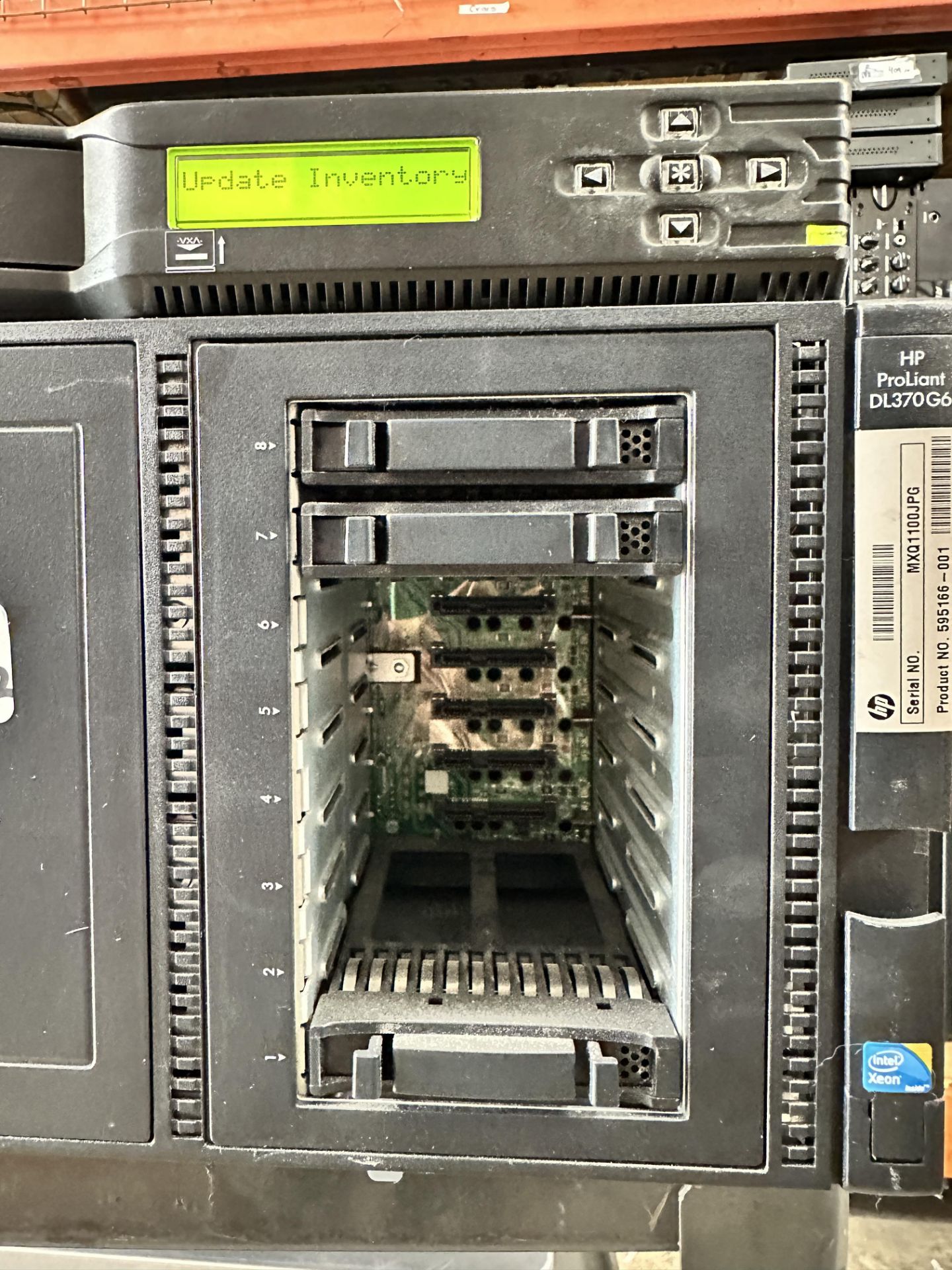 Lot of 2 Networking: HP DL370G6 (includes RAM and Processor) + Tandberg VXA Storage Loader - Image 2 of 4