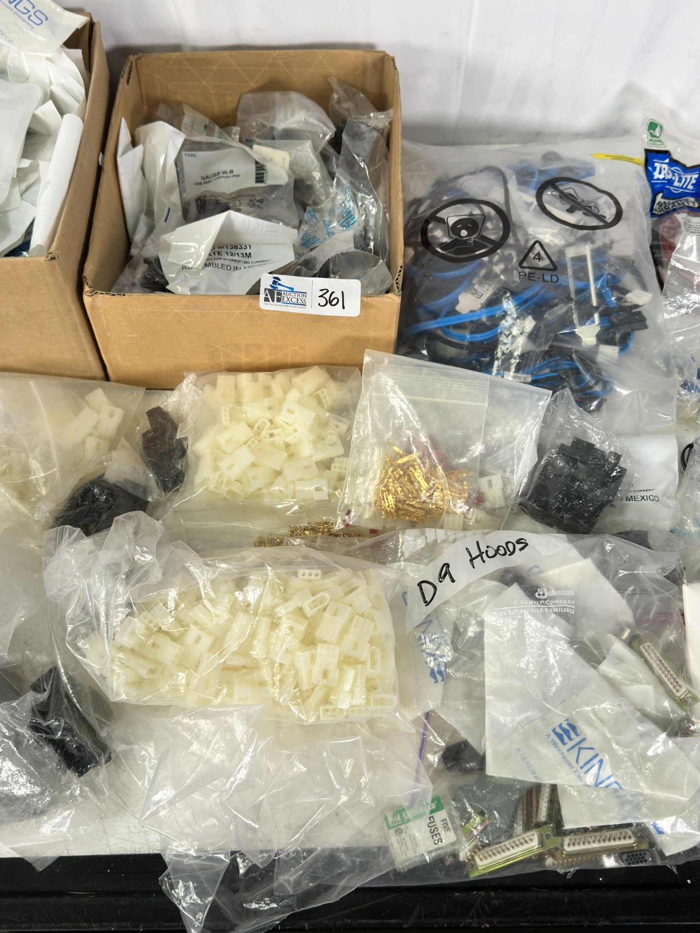 Box of Misc Parts New Old Stock Including (50+) Kings Electronics 2025-58-9 BNC Male Crimp Cable Con - Image 3 of 7