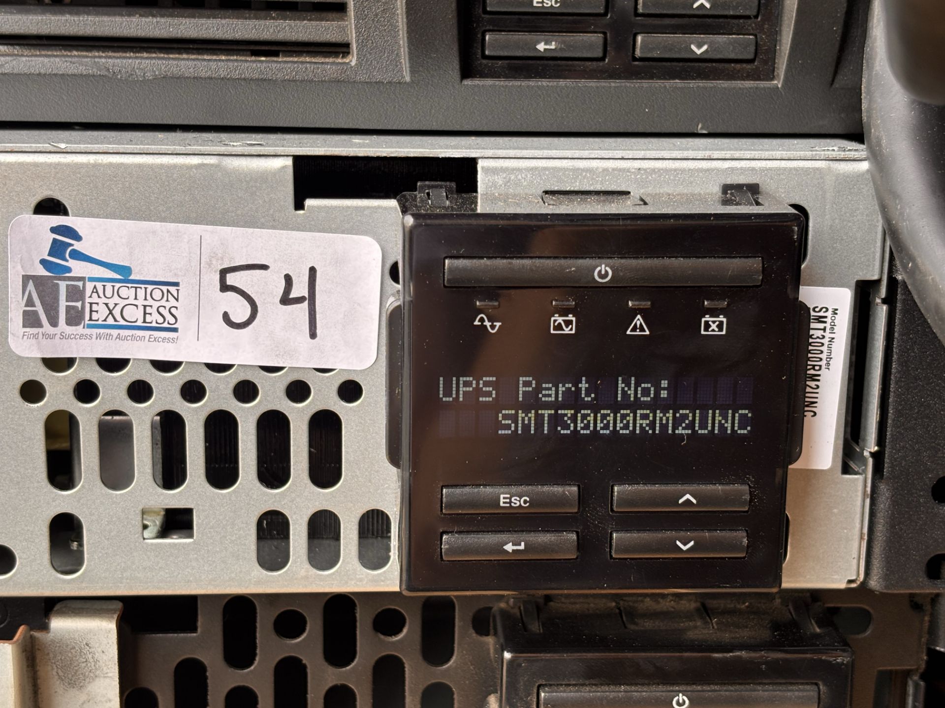 APC SMT3000RM2UNC Smart-UPS 3000VA LCD RM 2U 120V Schneider APC9641 Network Card - Image 8 of 11